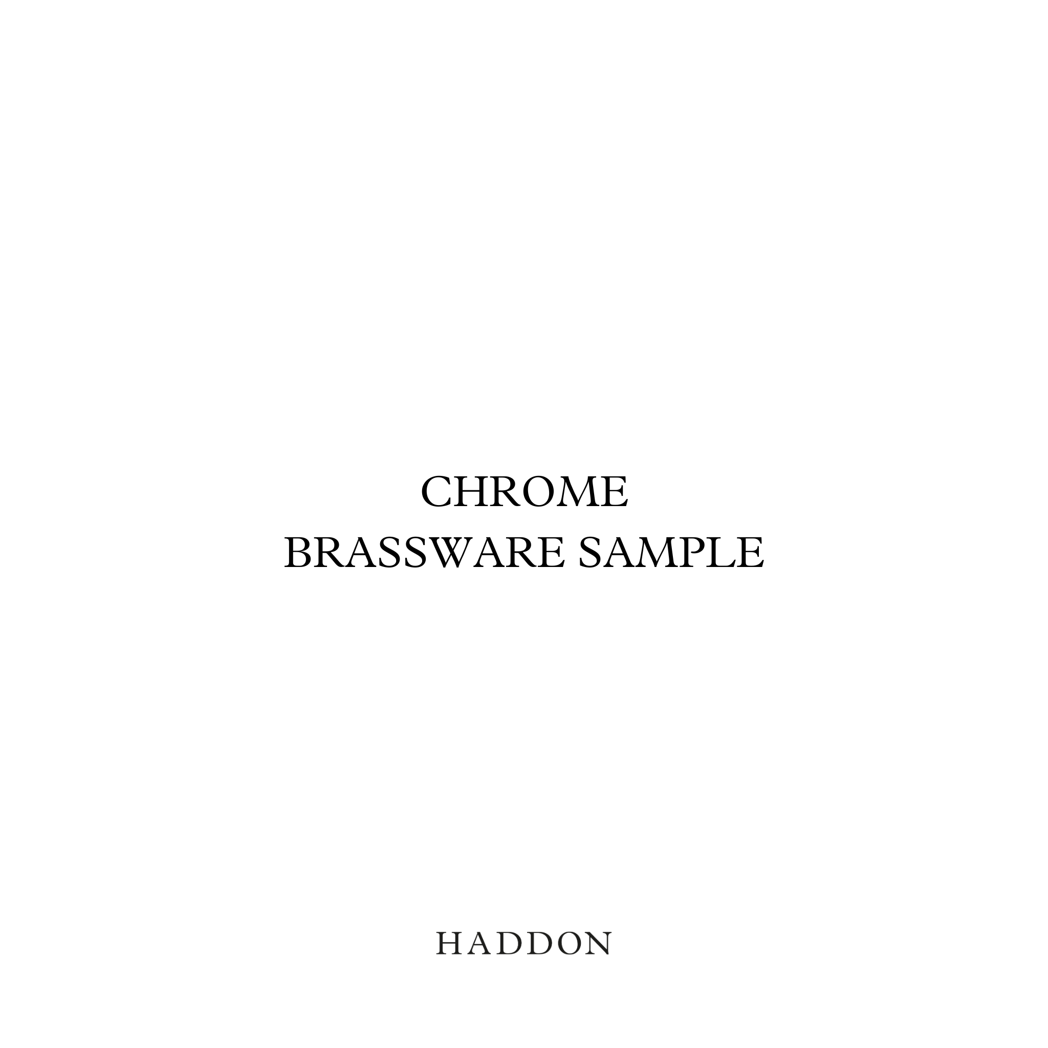 Chrome Brassware Colour Sample