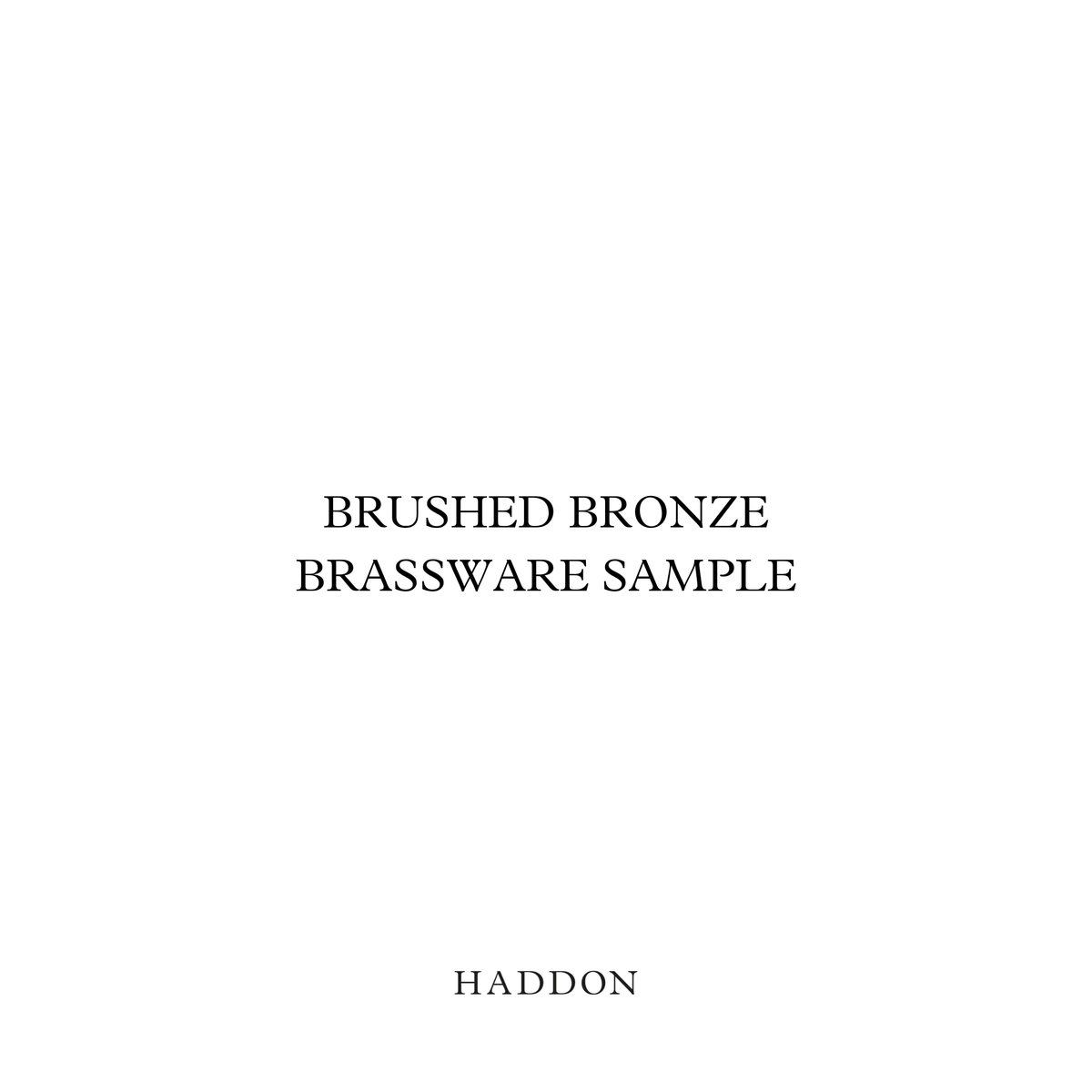 Brushed Bronze Colour Sample