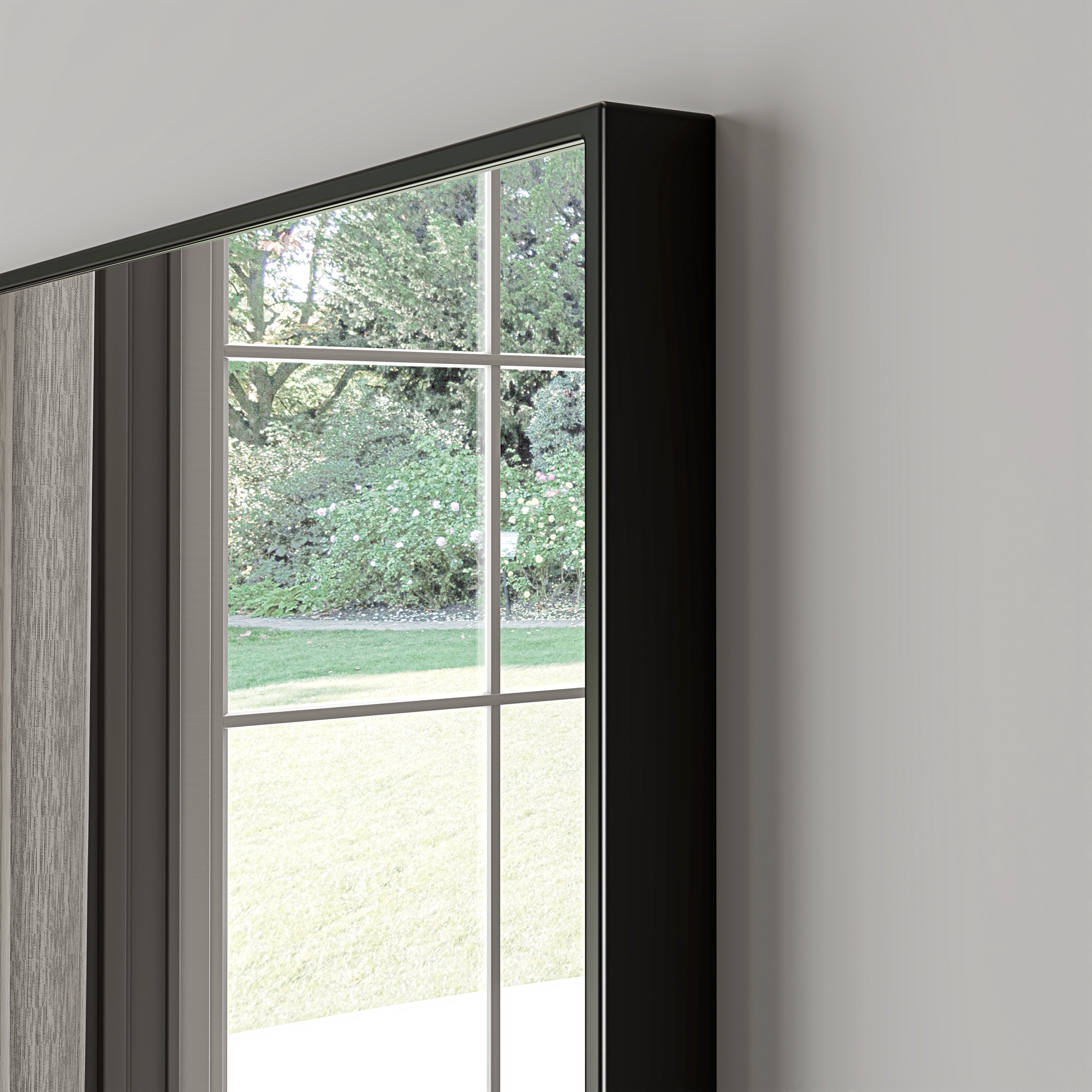 Nuvo Matte Black Mirror 700mm