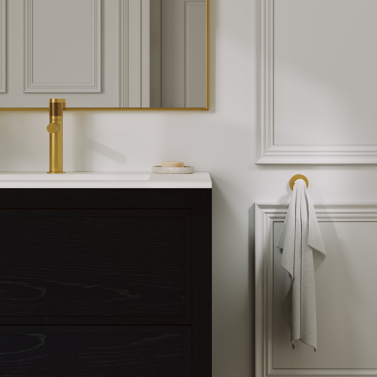 Alder Brushed Gold Robe Hook
