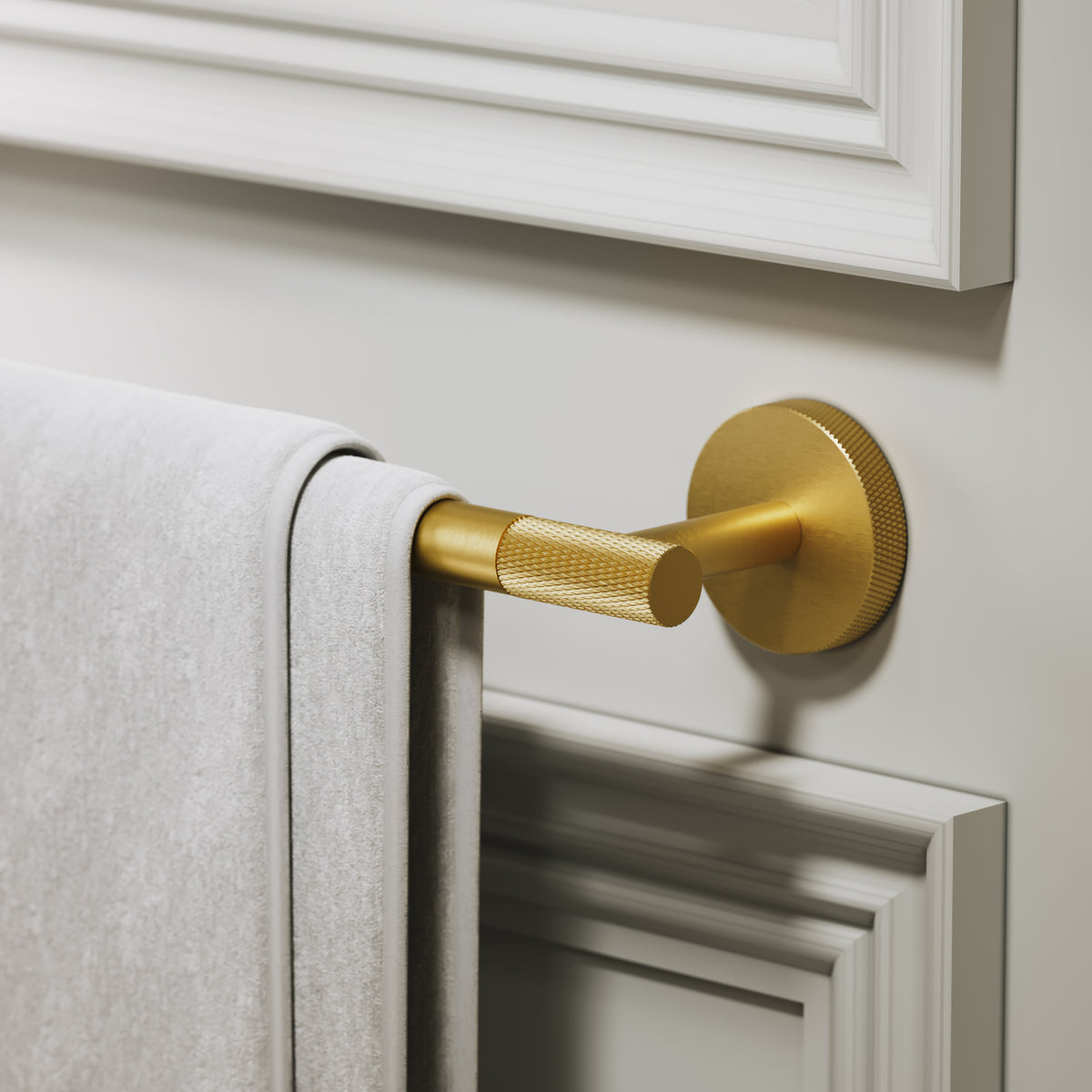 Alder Brushed Gold Towel Bar 300mm