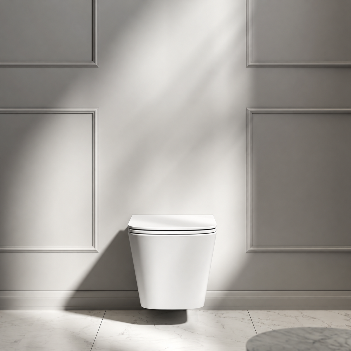 Arlo Matte White Wall Hung Rimless Toilet