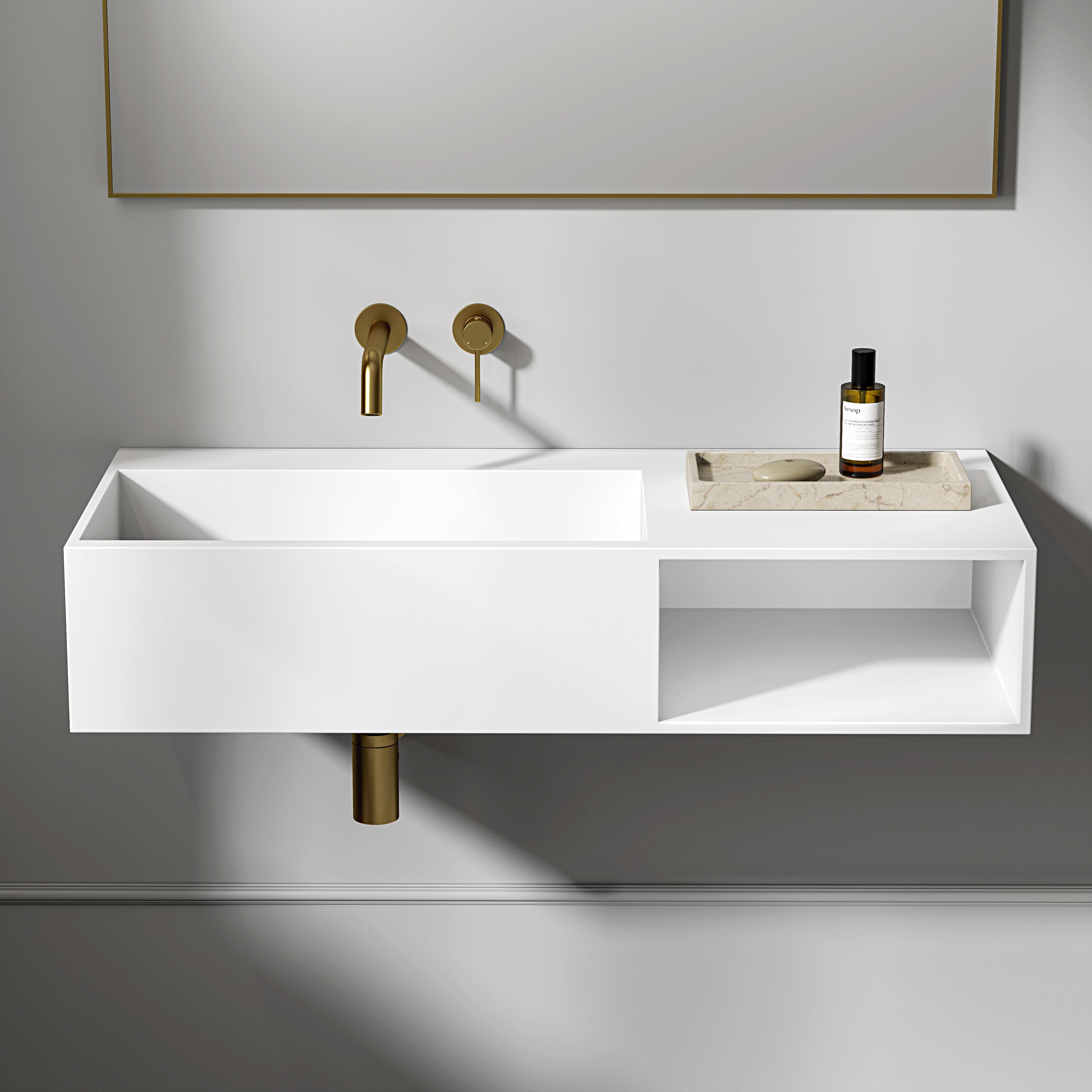 Aurelia Crema Marfil Marble Rectangular Tray
