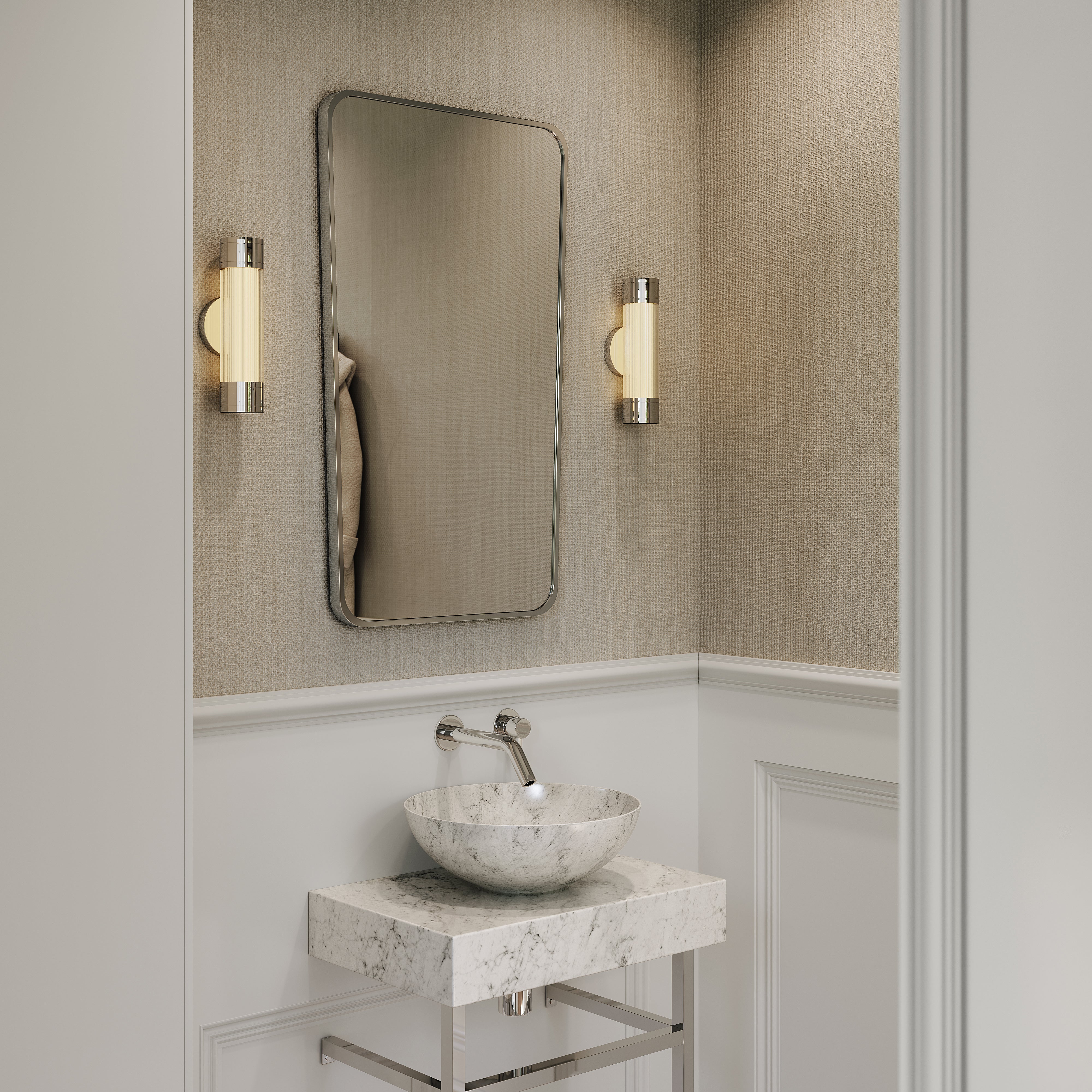 Burford Rectangular Chrome Mirror 540mm