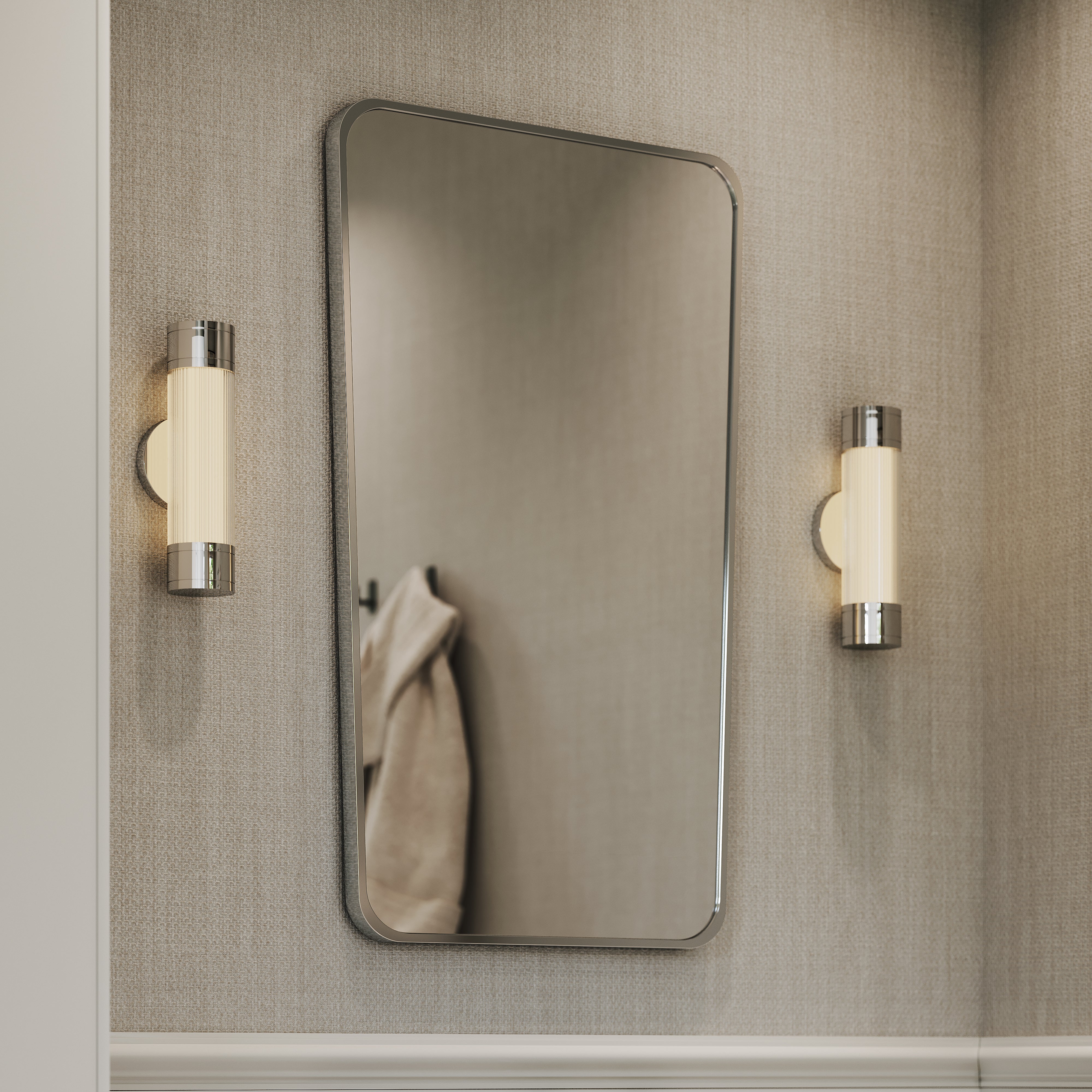 Burford Rectangular Chrome Mirror 540mm