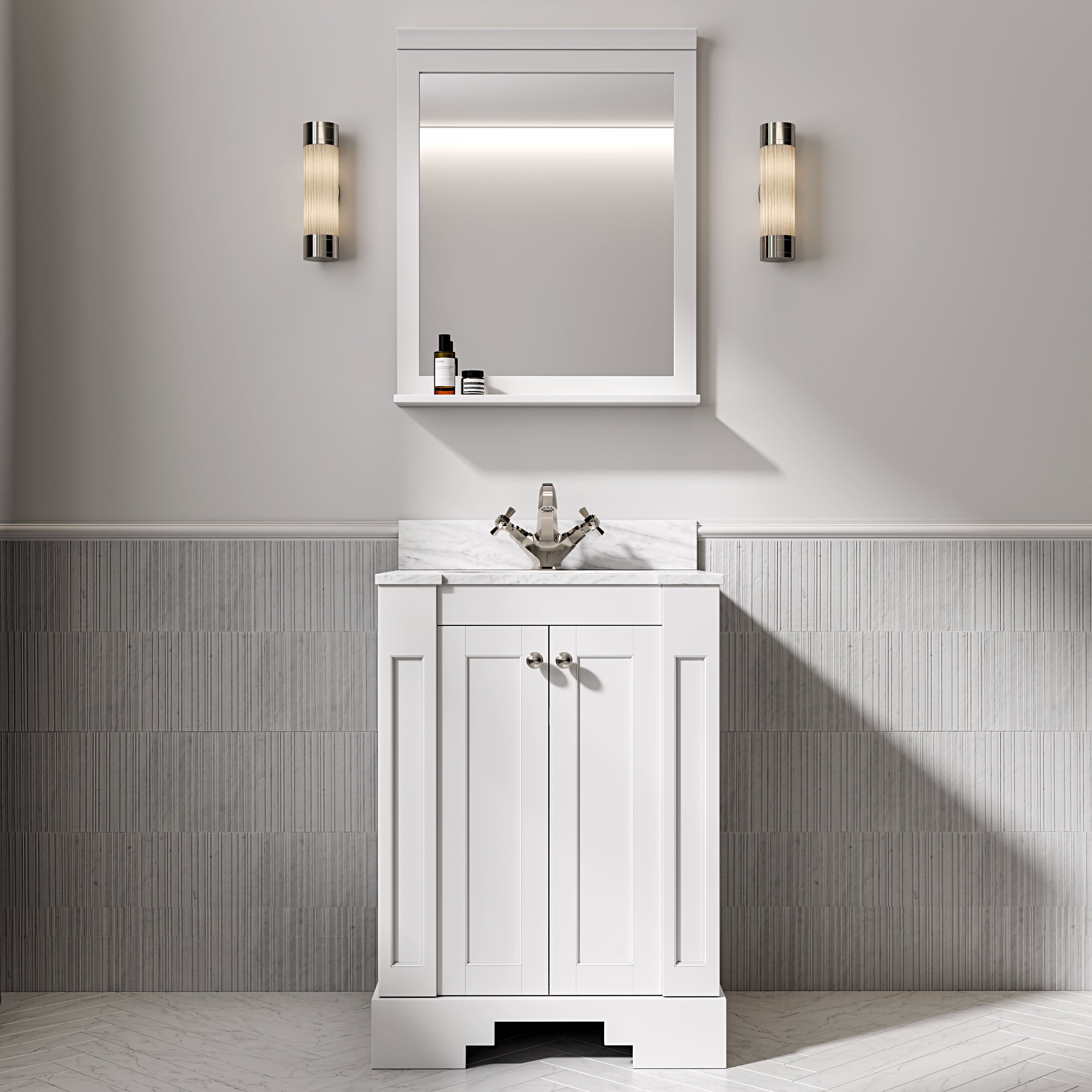 Arlington Polished Nickel Basin Mixer Tap