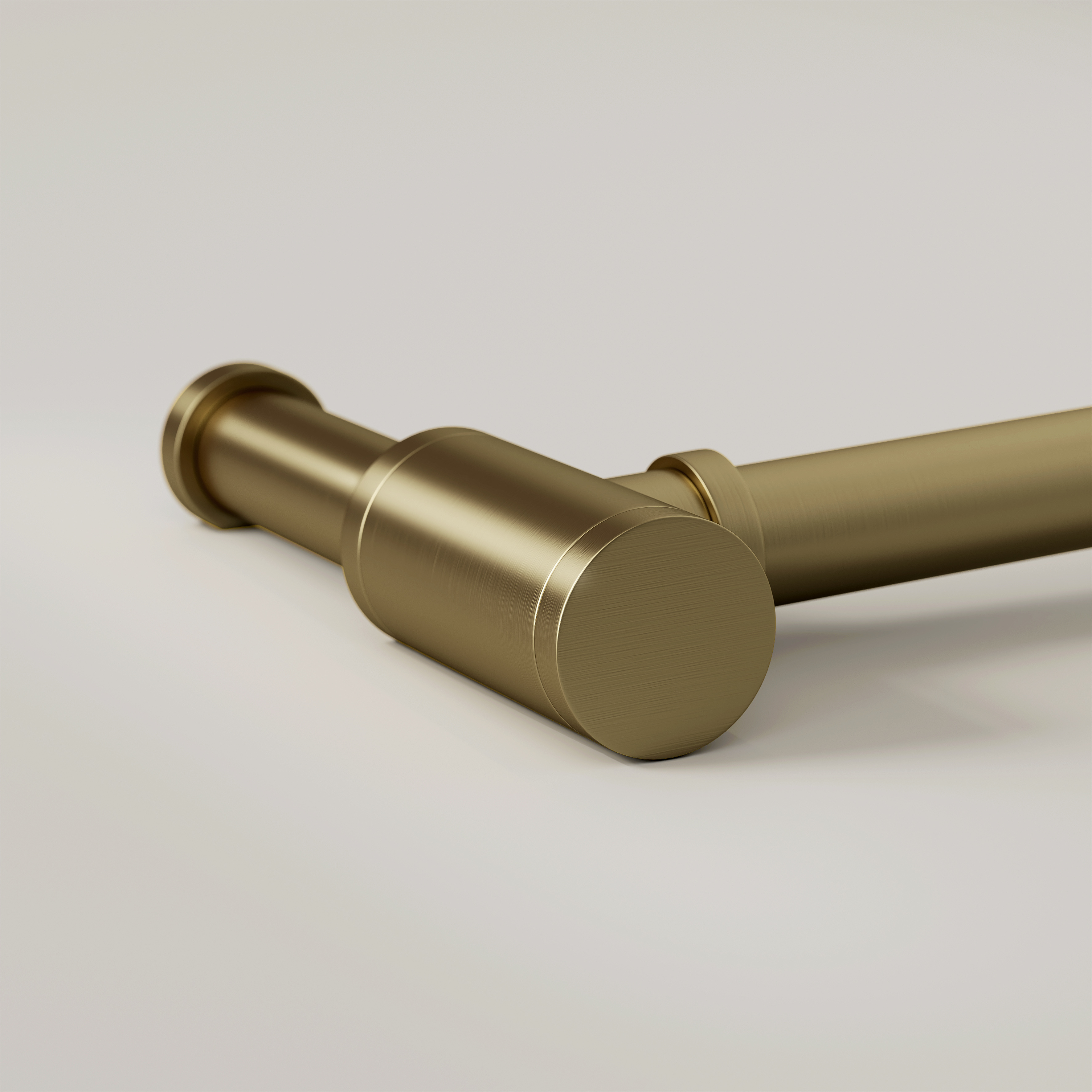 Nuvo Brushed Gold Round Bottle Trap