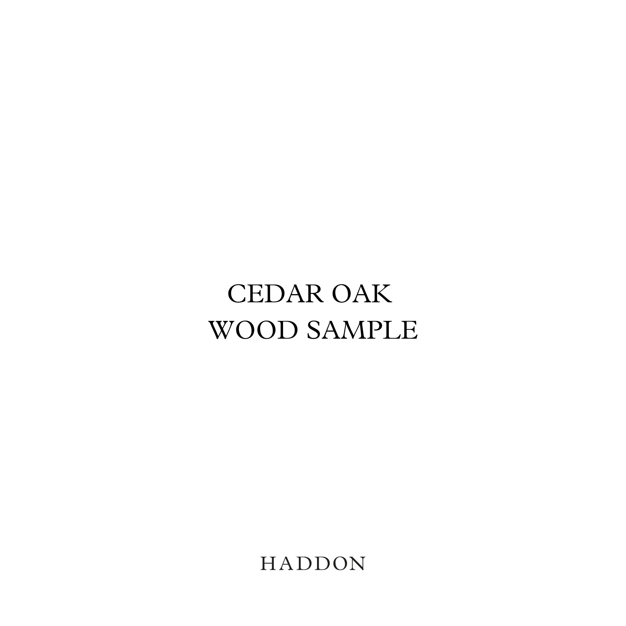 Cedar Oak Wood Sample