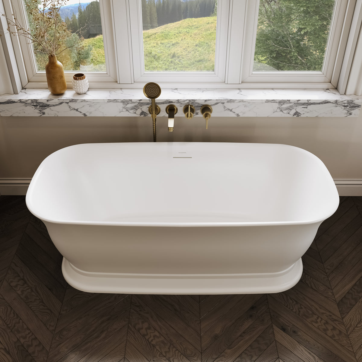 Chester Light White Freestanding Acrylic Bath 1700mm