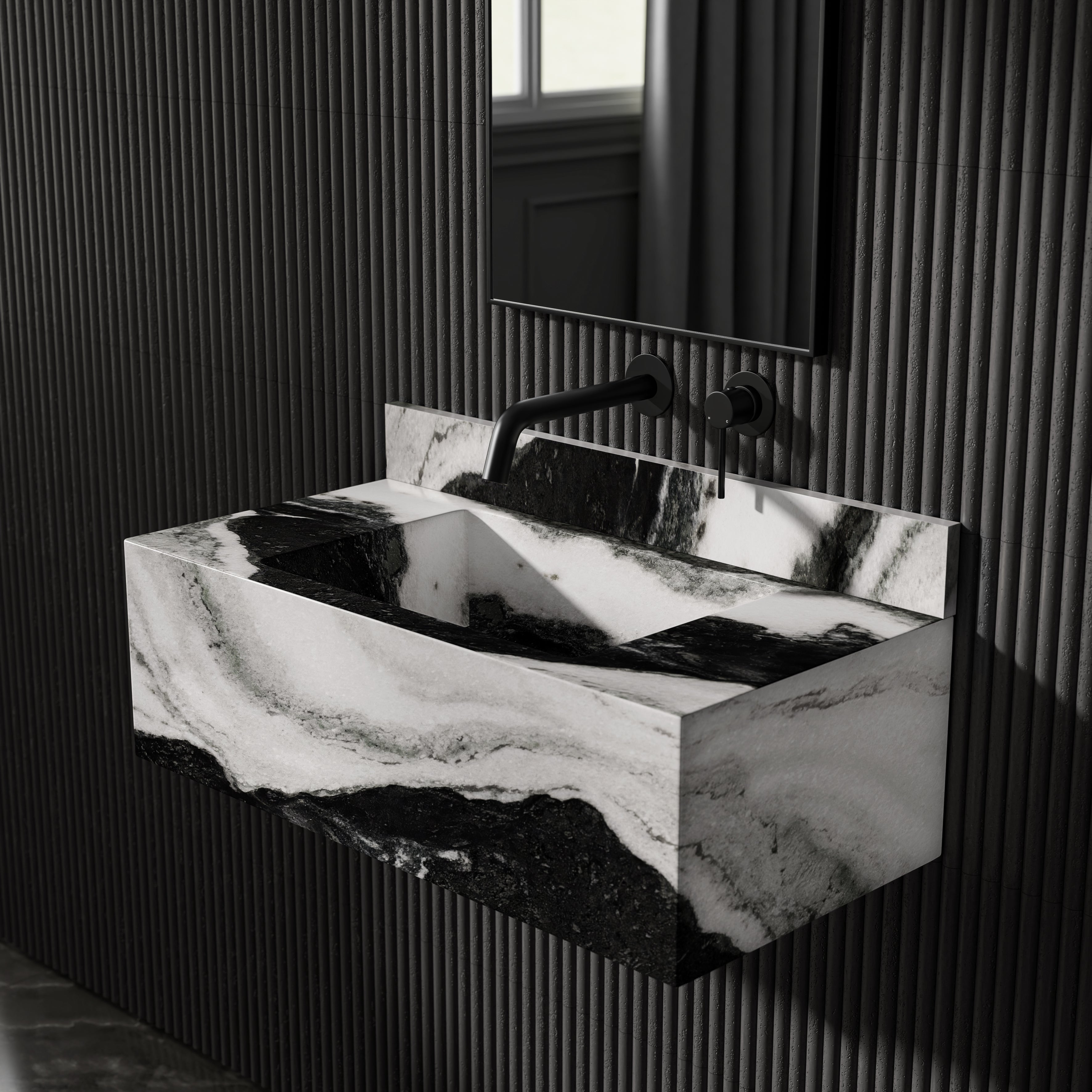 Panda Marble Upstand 700mm