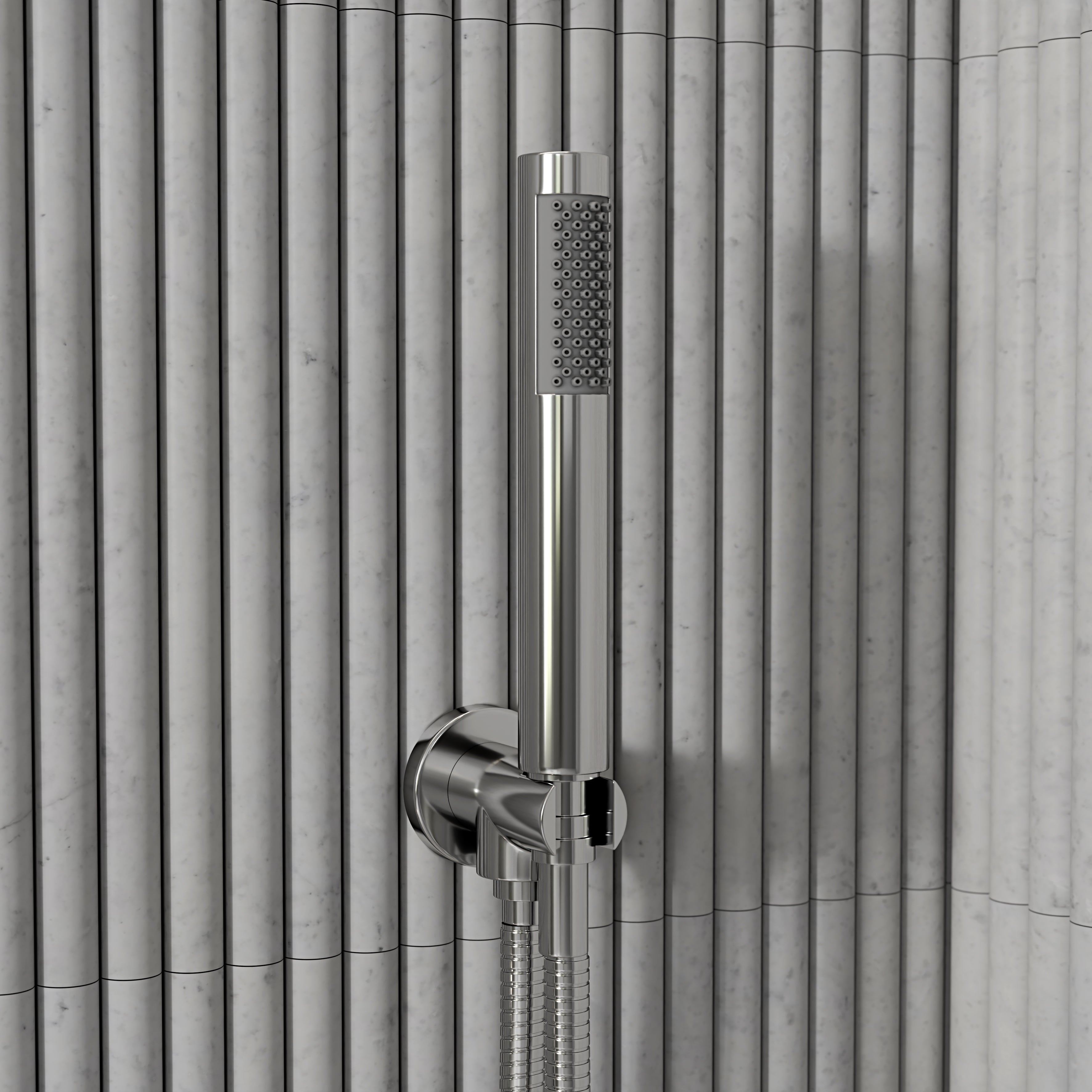 Nuvo Chrome Thermostatic Shower With Handheld Shower