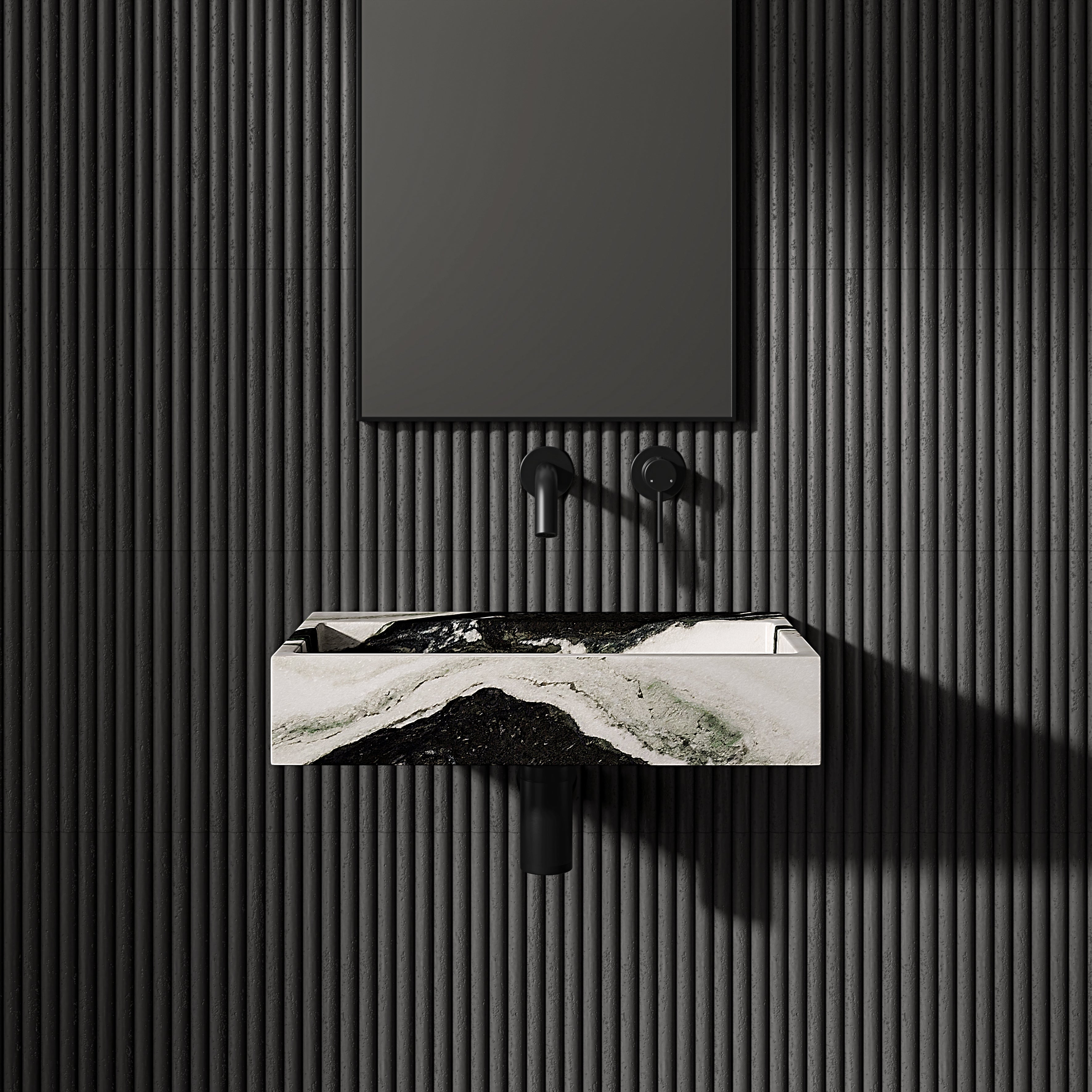 Danilo Panda Marble Wall Hung Basin 500mm