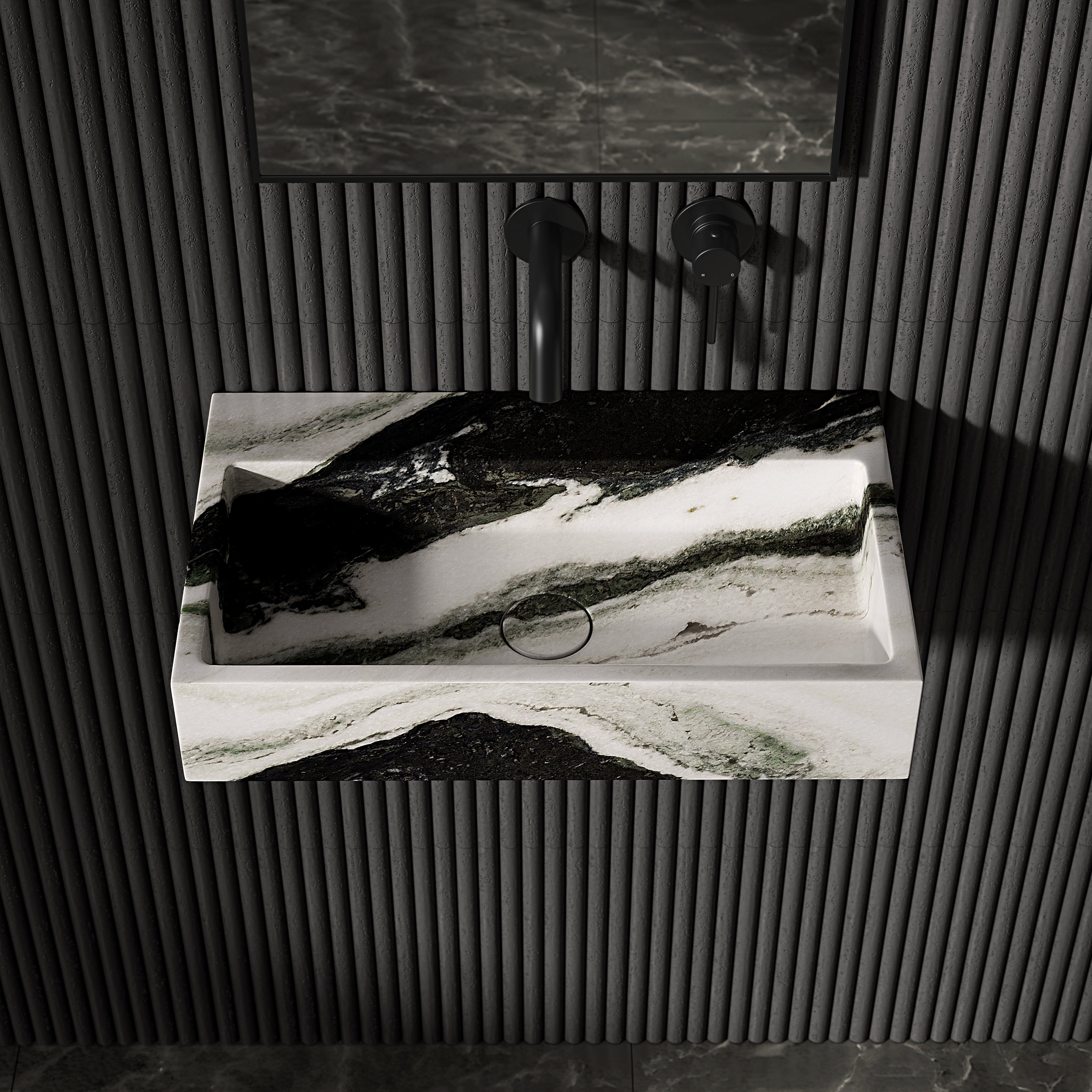 Danilo Panda Marble Wall Hung Basin 500mm