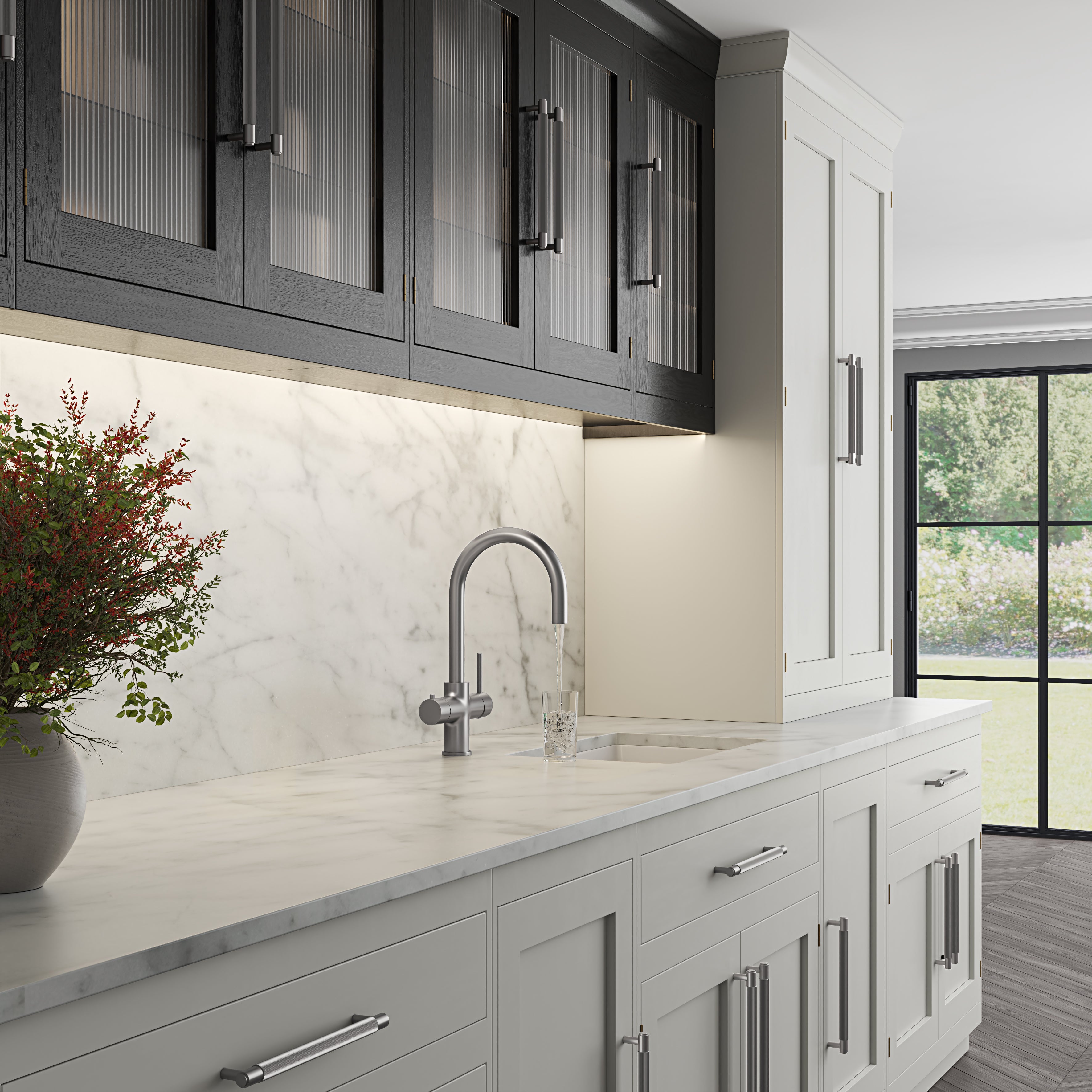 Fulham Brushed Stainless 4 in 1 Boiling Water Kitchen Tap