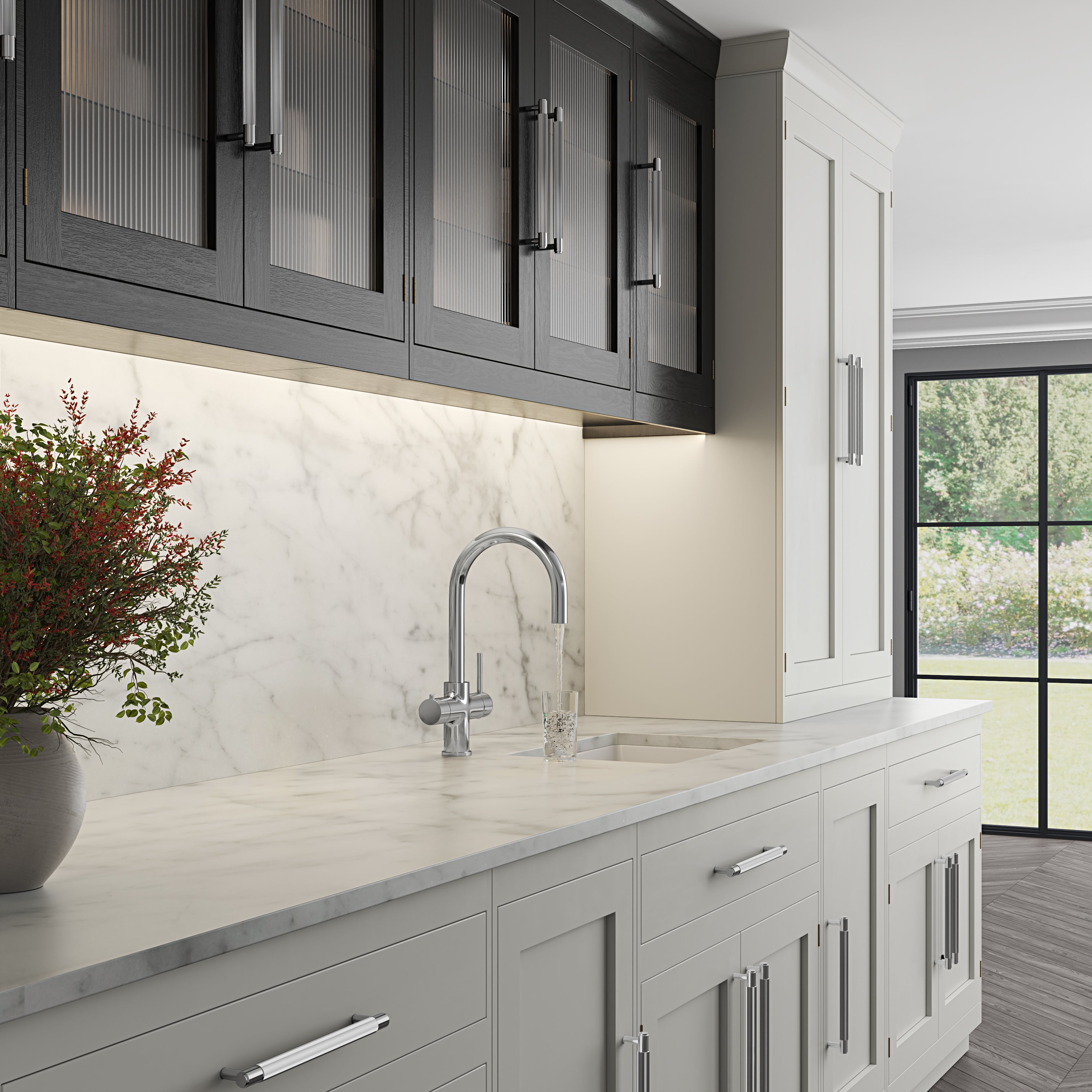 Fulham Chrome 4 in 1 Boiling Water Kitchen Tap