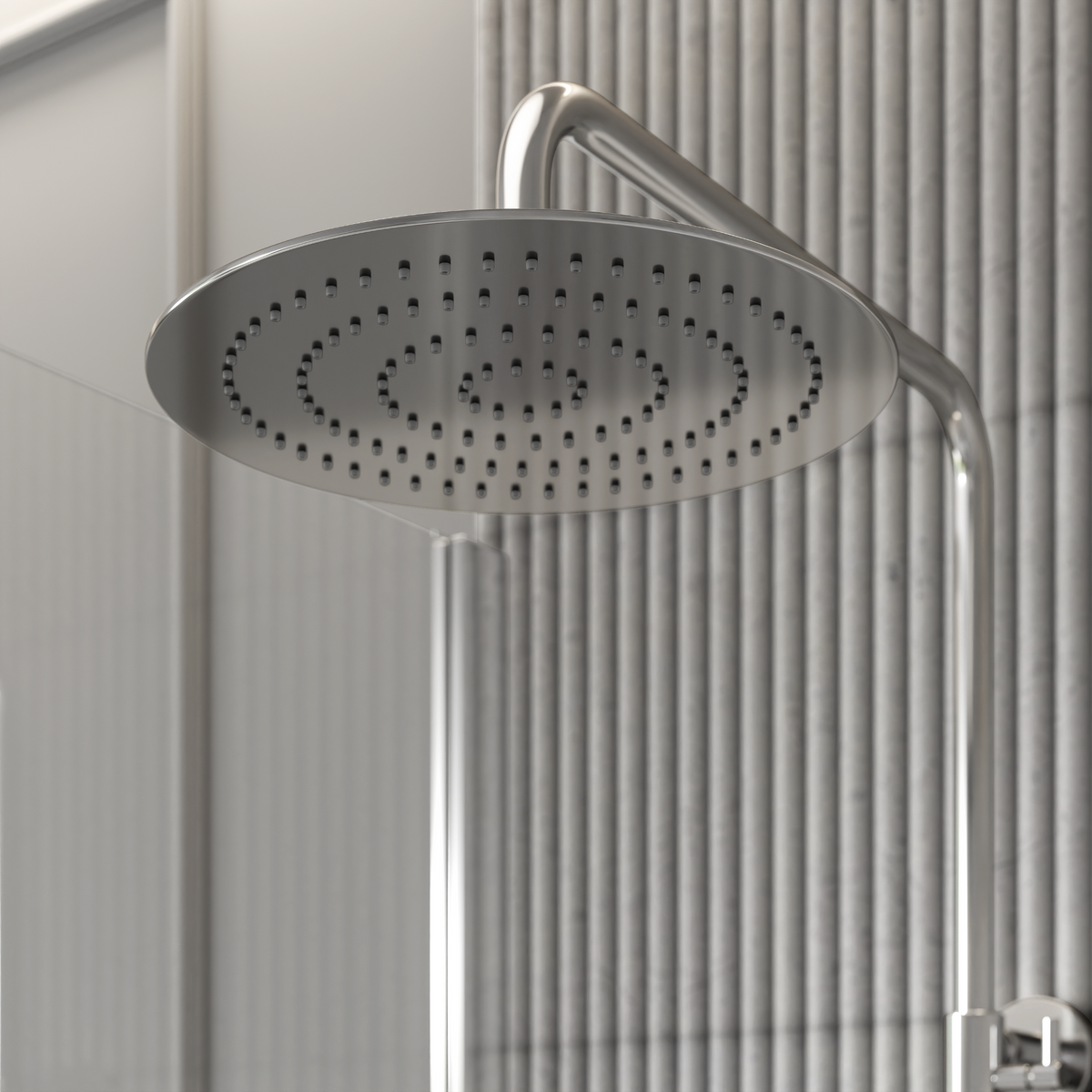 Moreno Chrome Exposed Thermostatic Shower With Riser