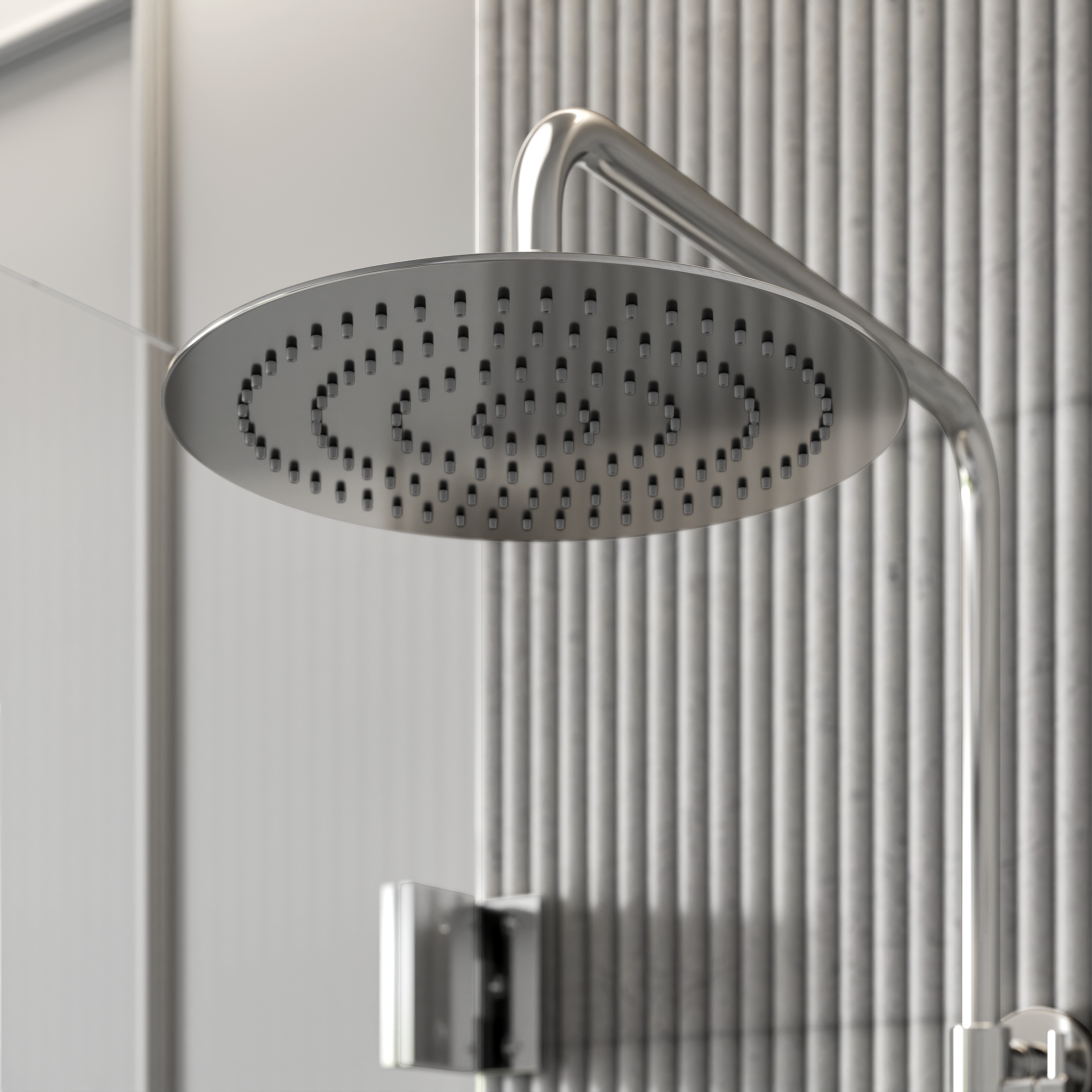 Moreno Chrome Exposed Thermostatic 3-Way Shower