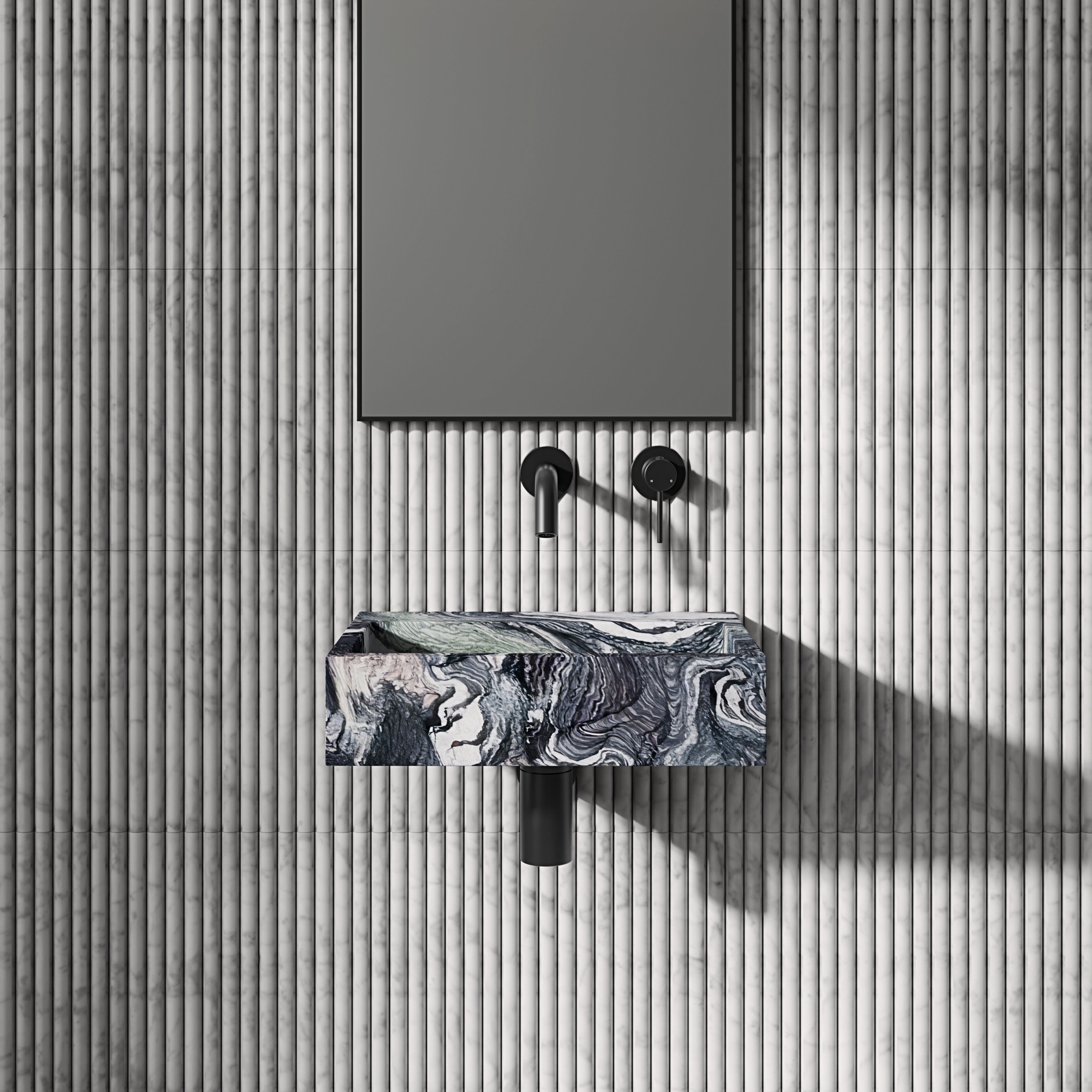 Figo Kinawa Marble Wall Hung Basin 400mm