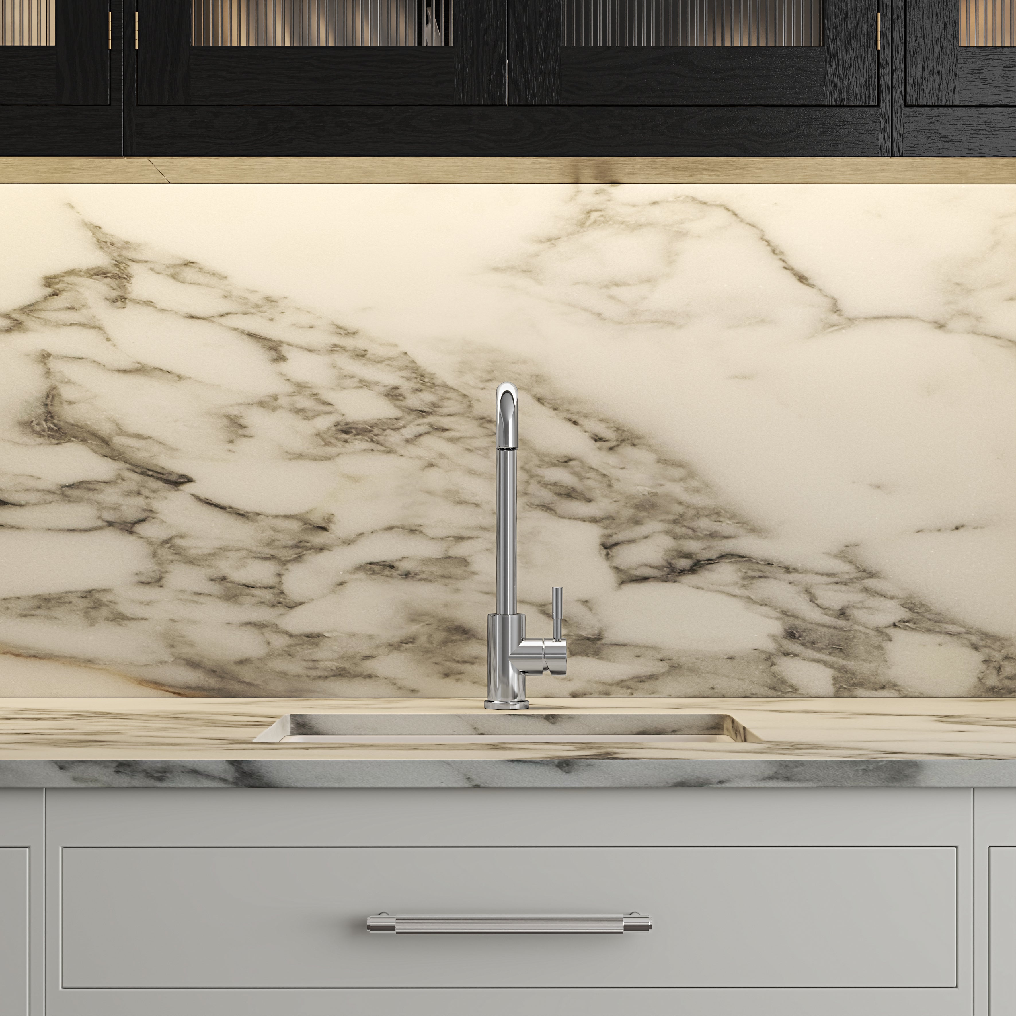 Harrow Single Lever Square Kitchen Mixer Tap Chrome