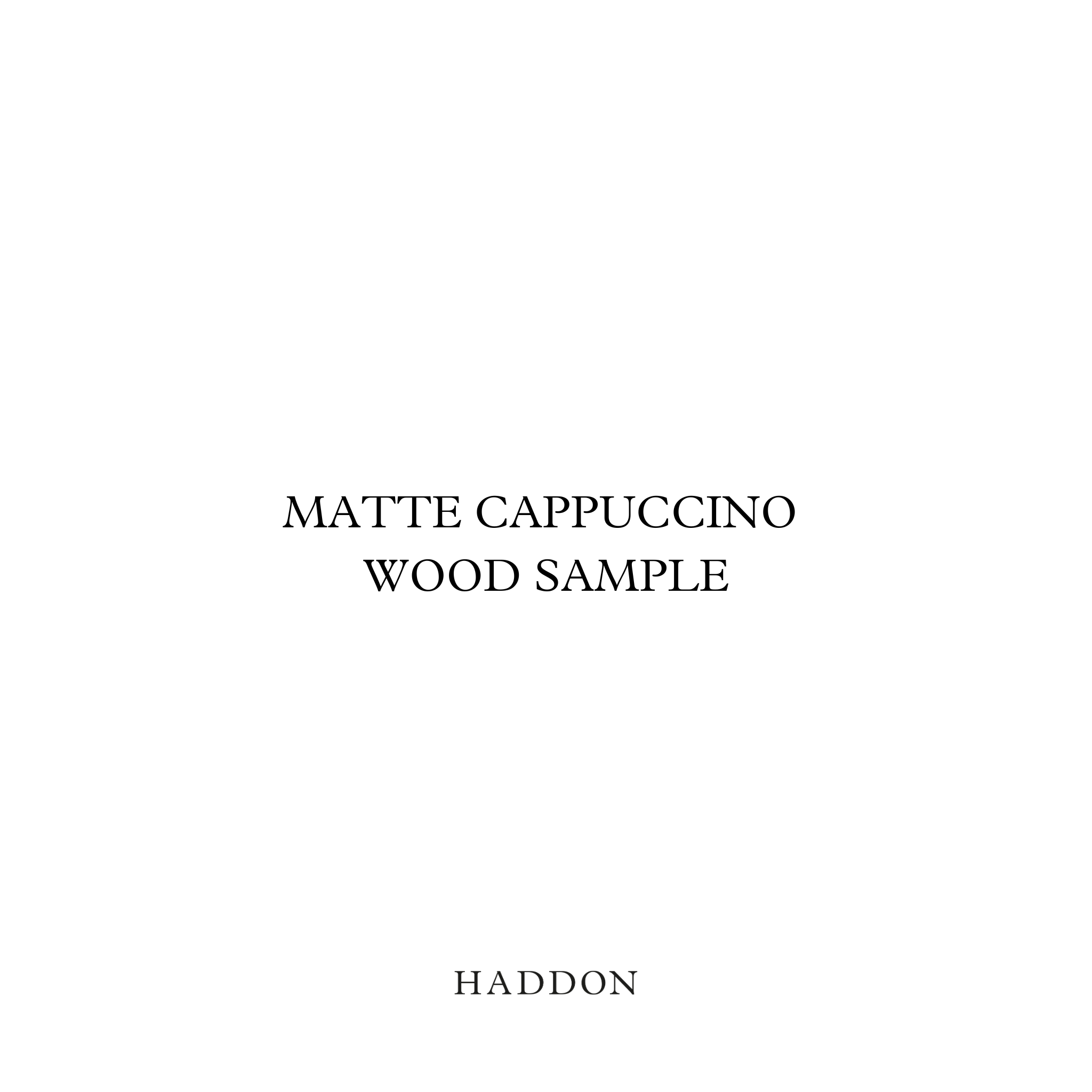 Matte Cappuccino Wood Sample