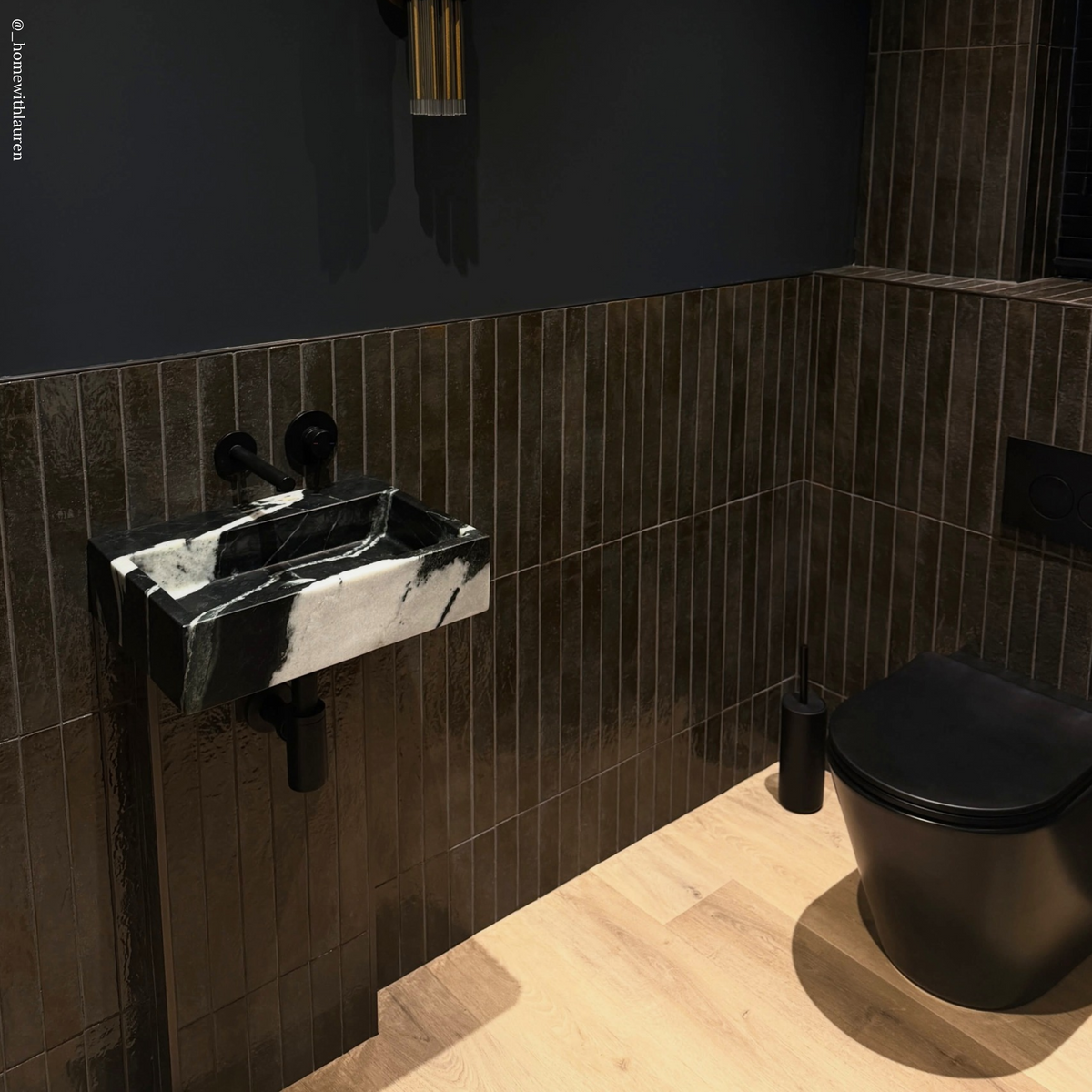 Figo Panda Marble Wall Hung Basin 400mm