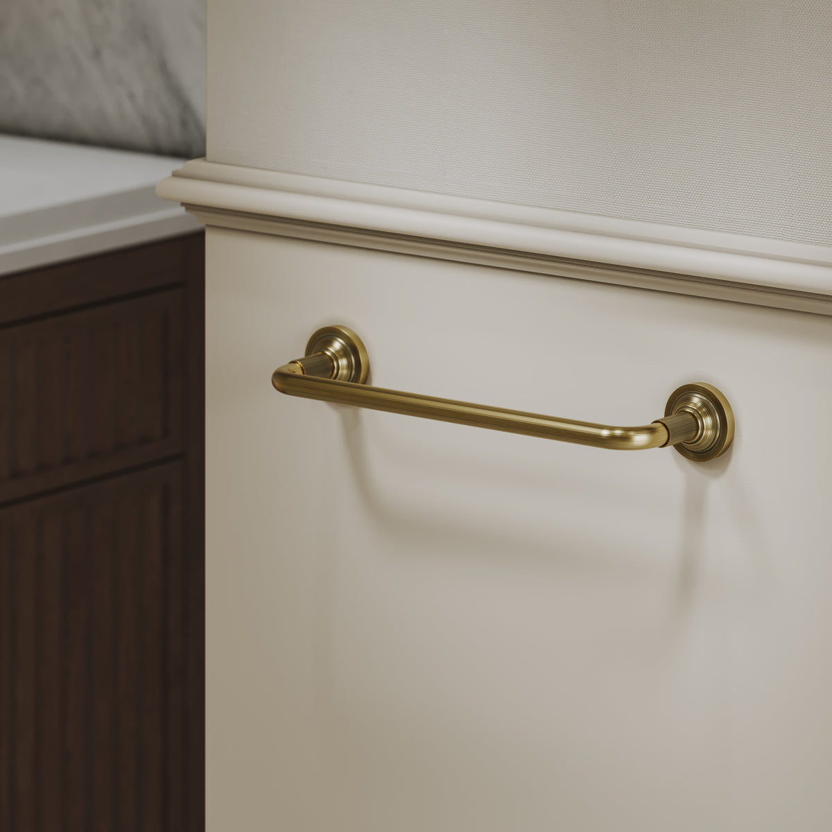 Pembury Brushed Bronze Towel Bar 300mm