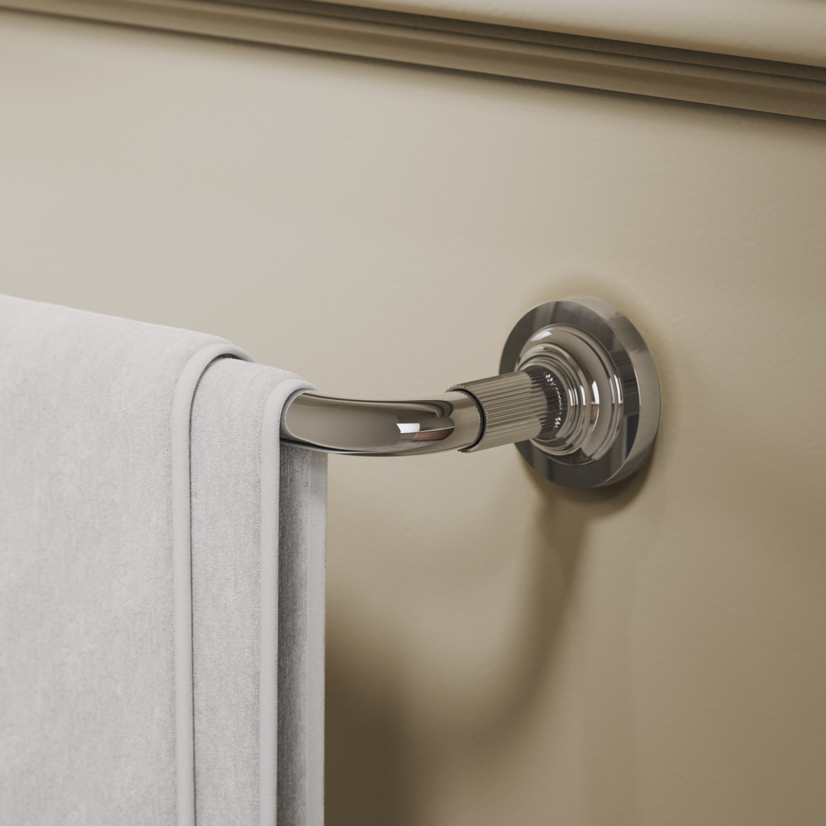 Pembury Polished Nickel Towel Bar 600mm
