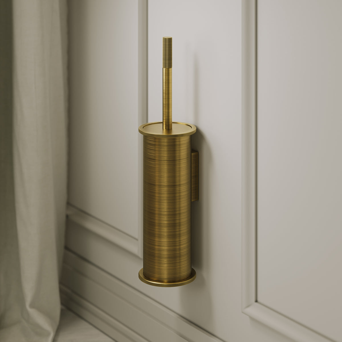 Pembury Brushed Bronze Wall Mounted Toilet Brush