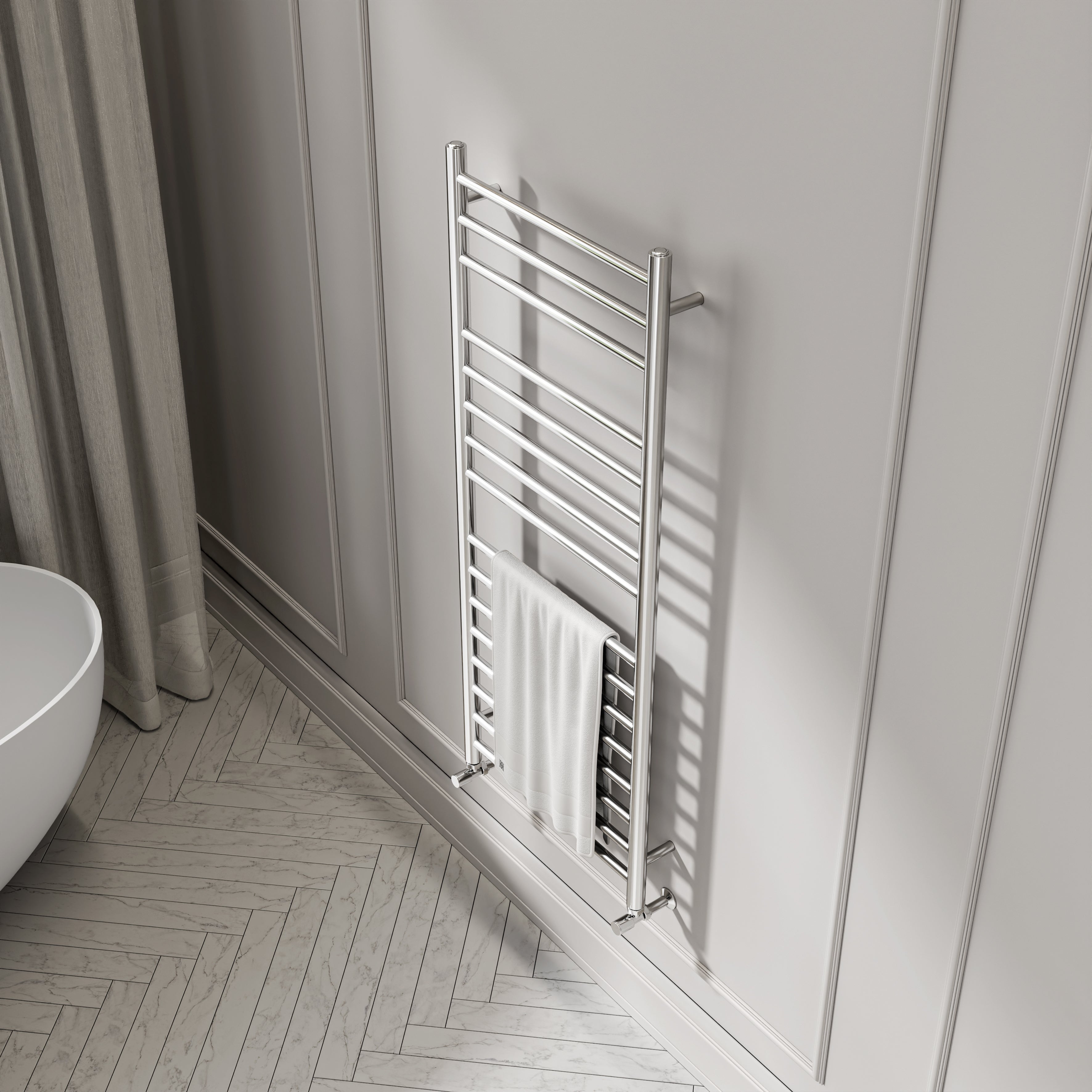 Turin Chrome Designer Towel Radiator