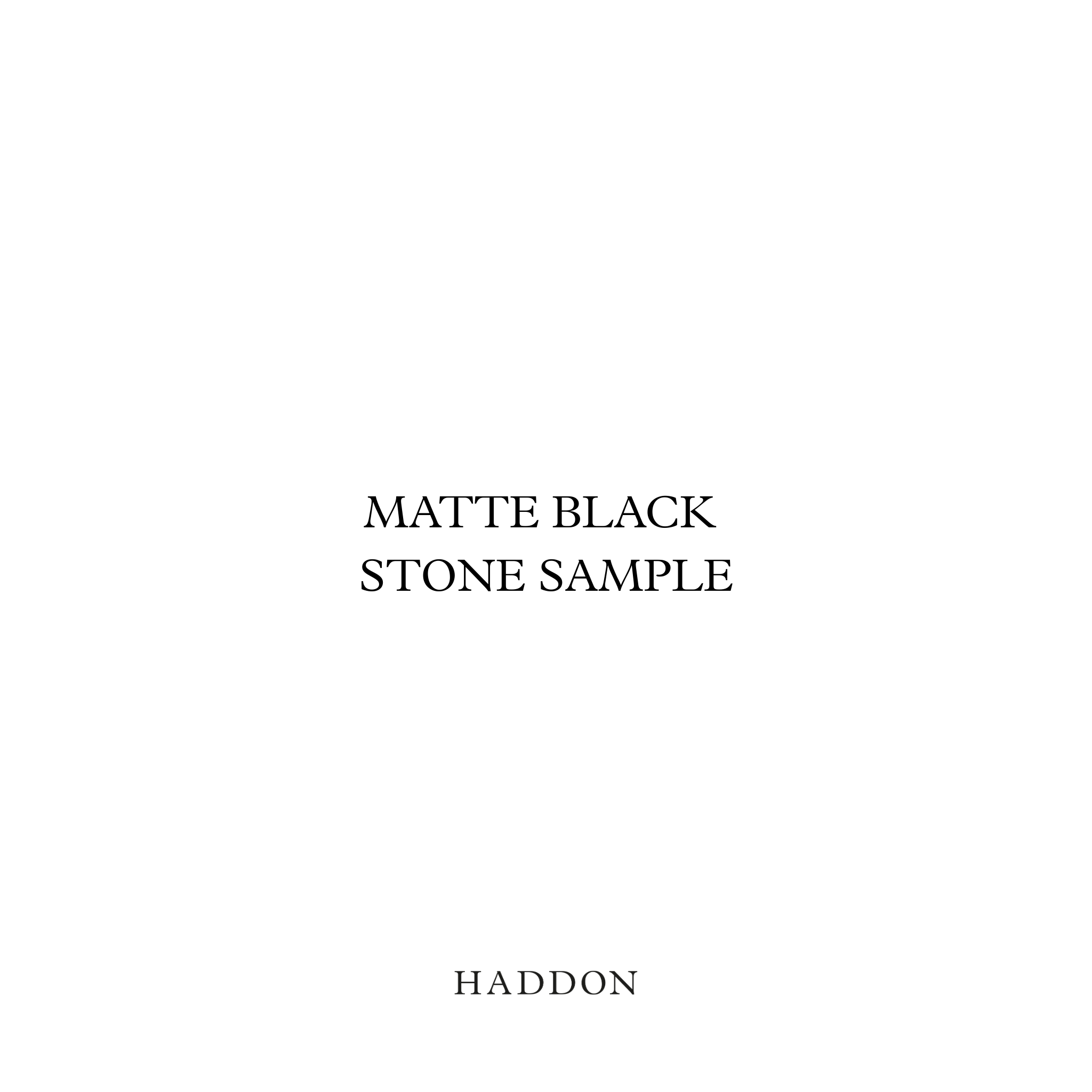 Matte Black Stone Sample