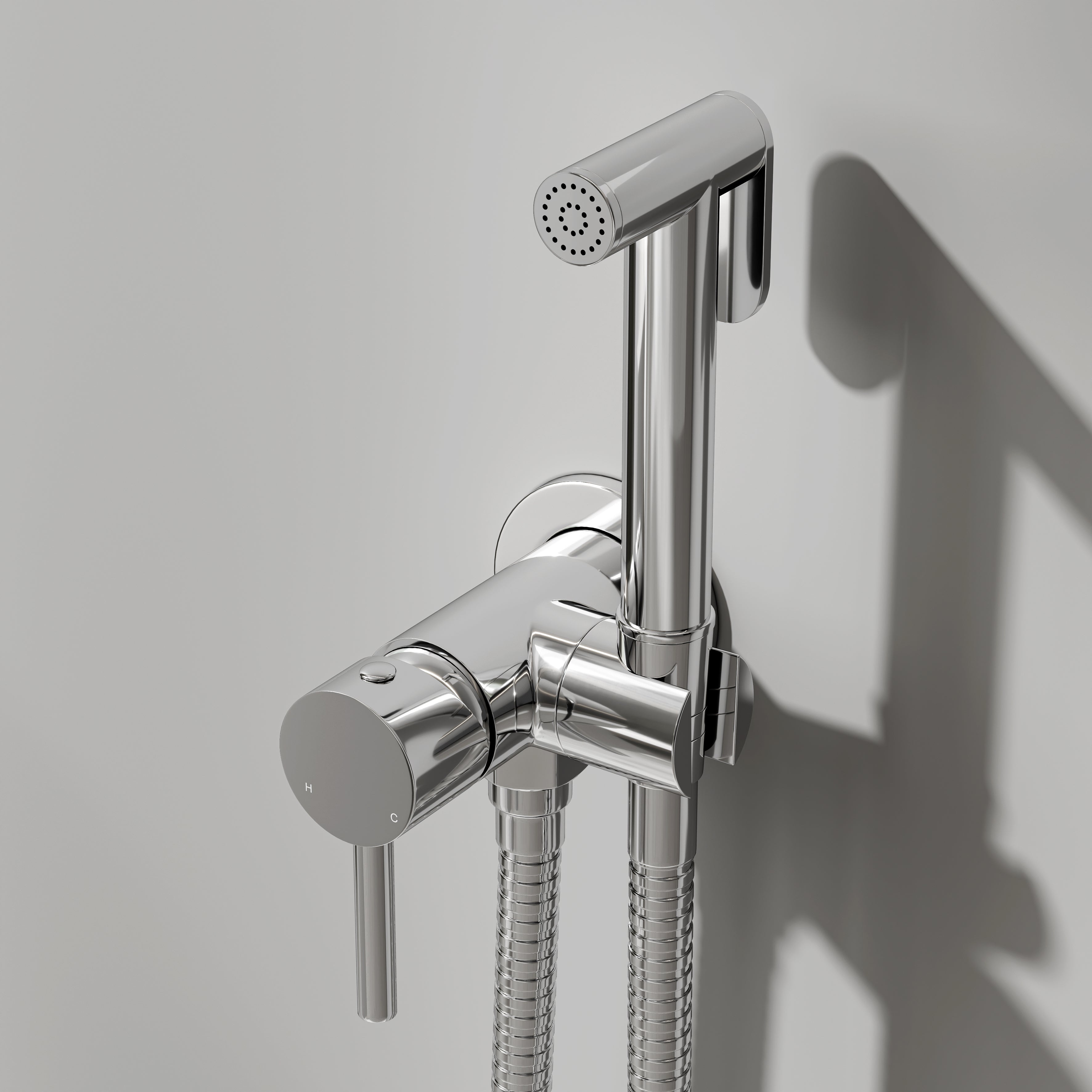 Nuvo Chrome Temperature Controlled Douche Shower Spray Kit