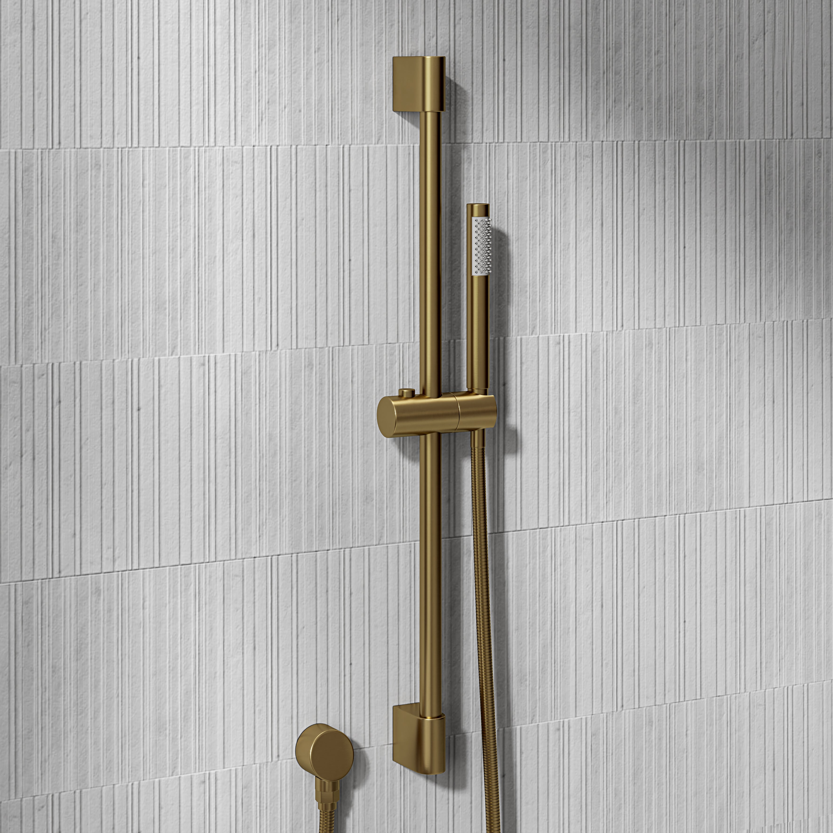 Nuvo Brushed Gold Shower & Riser Kit