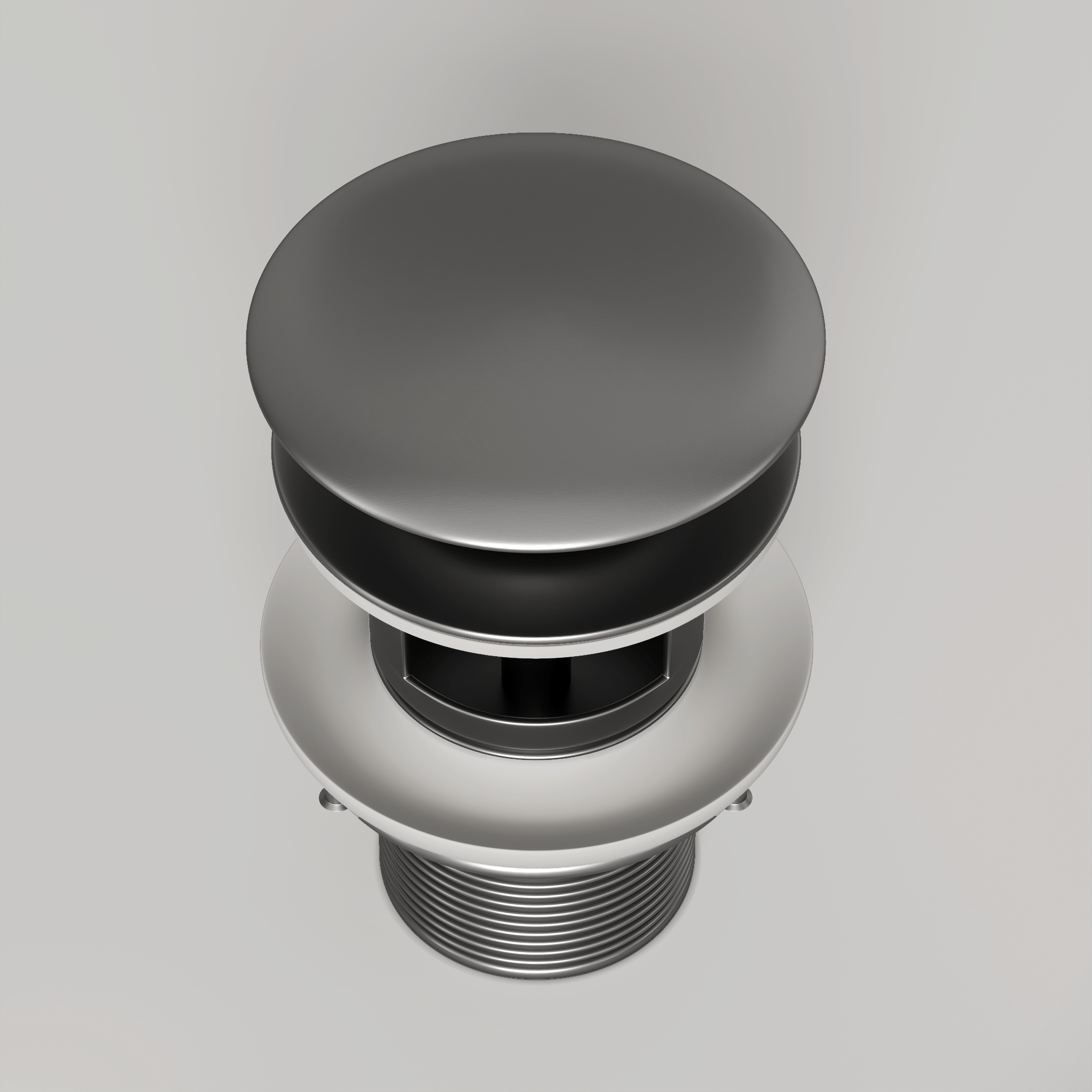 Nuvo Brushed Stainless Slotted Click Clack Basin Waste