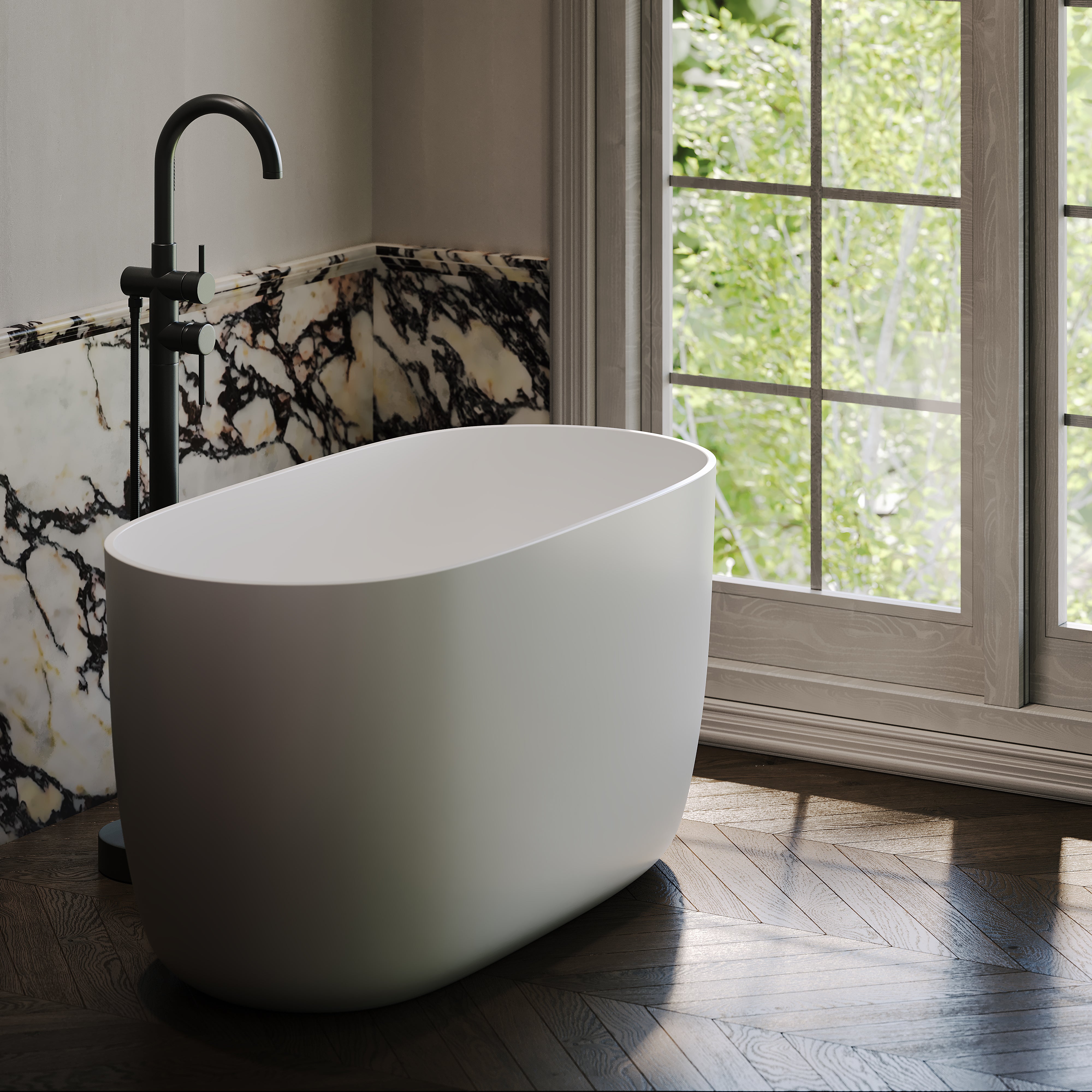 Theo Freestanding Japanese Soaking Bath 1200mm