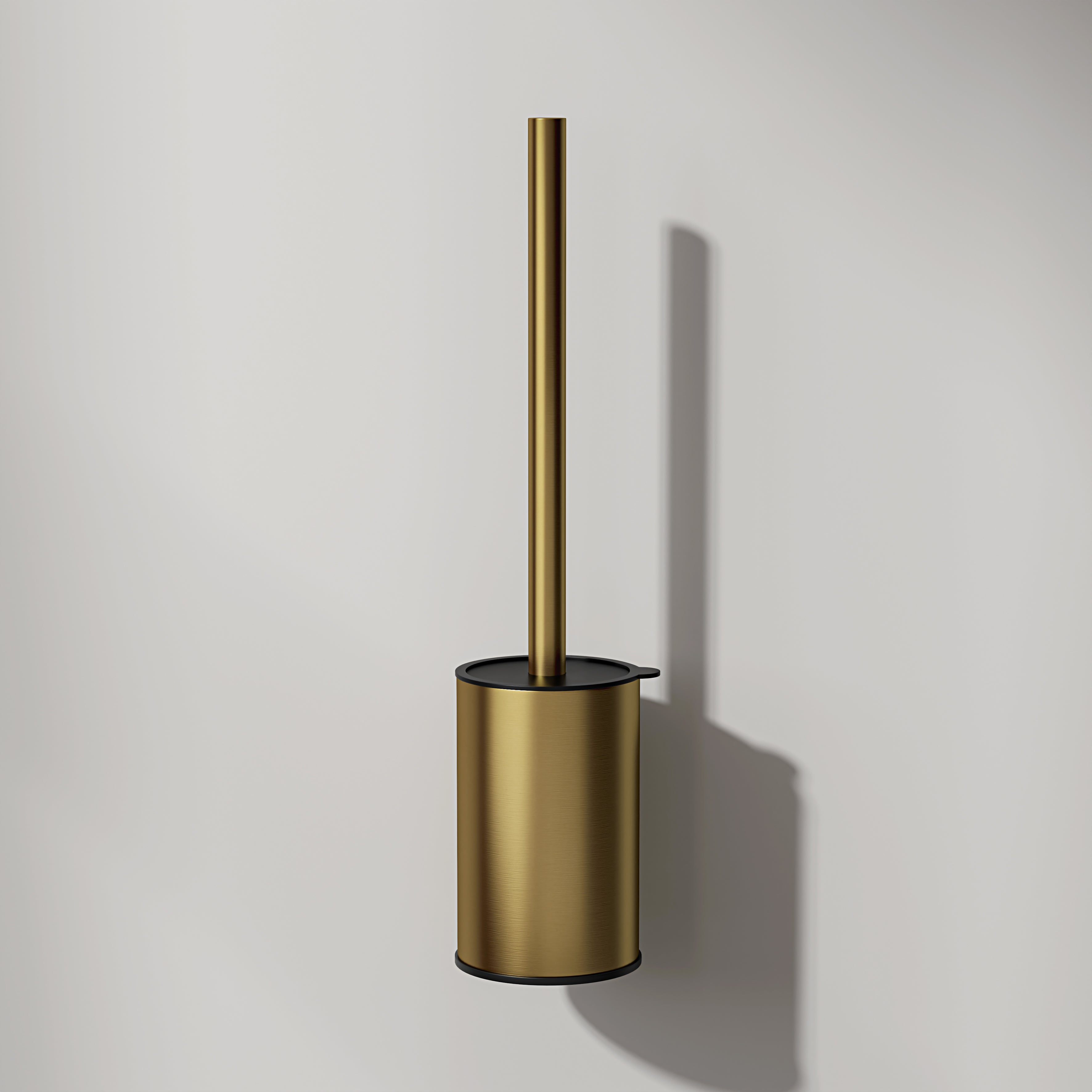 Nuvo Brushed Gold Wall Mounted Toilet Brush