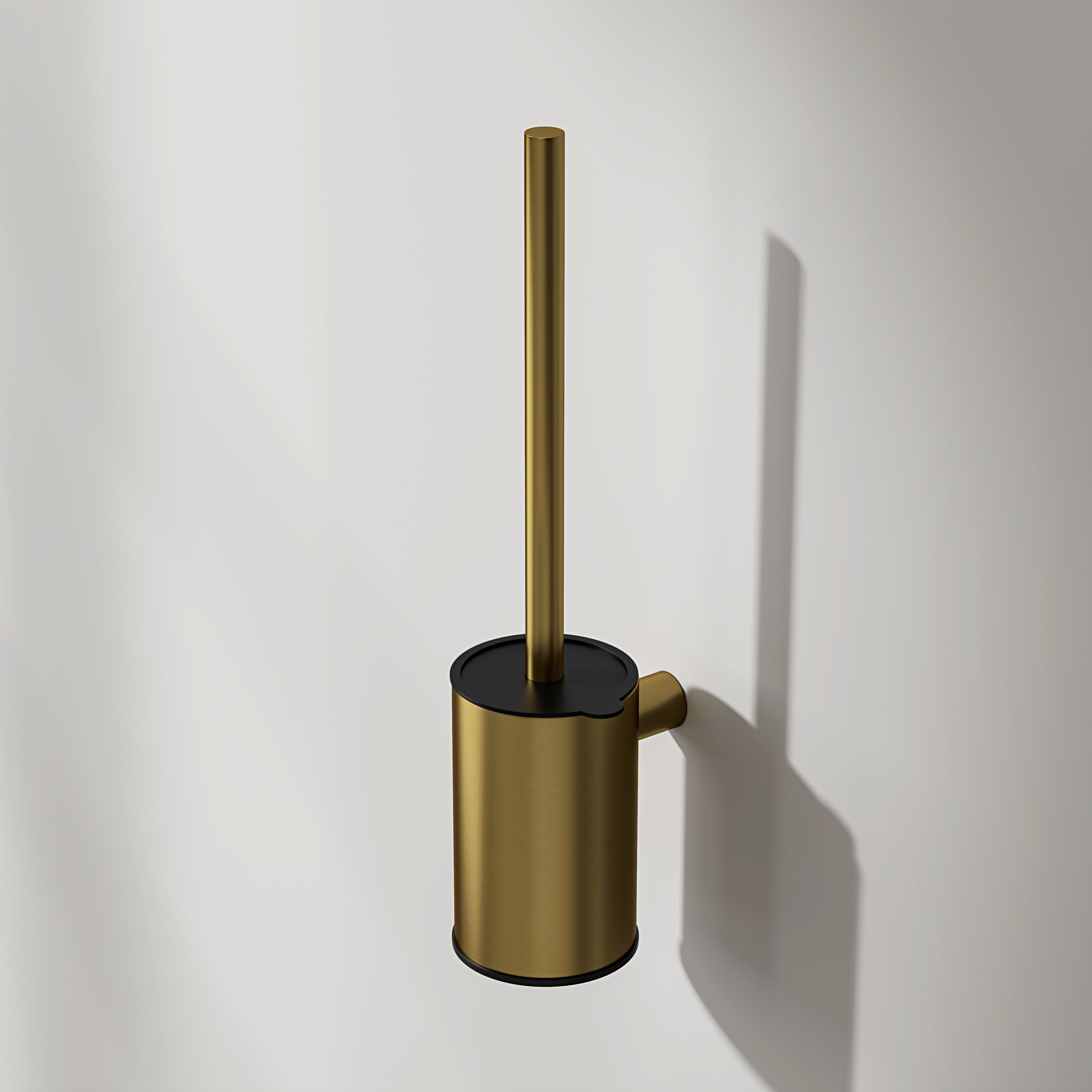 Nuvo Brushed Gold Wall Mounted Toilet Brush
