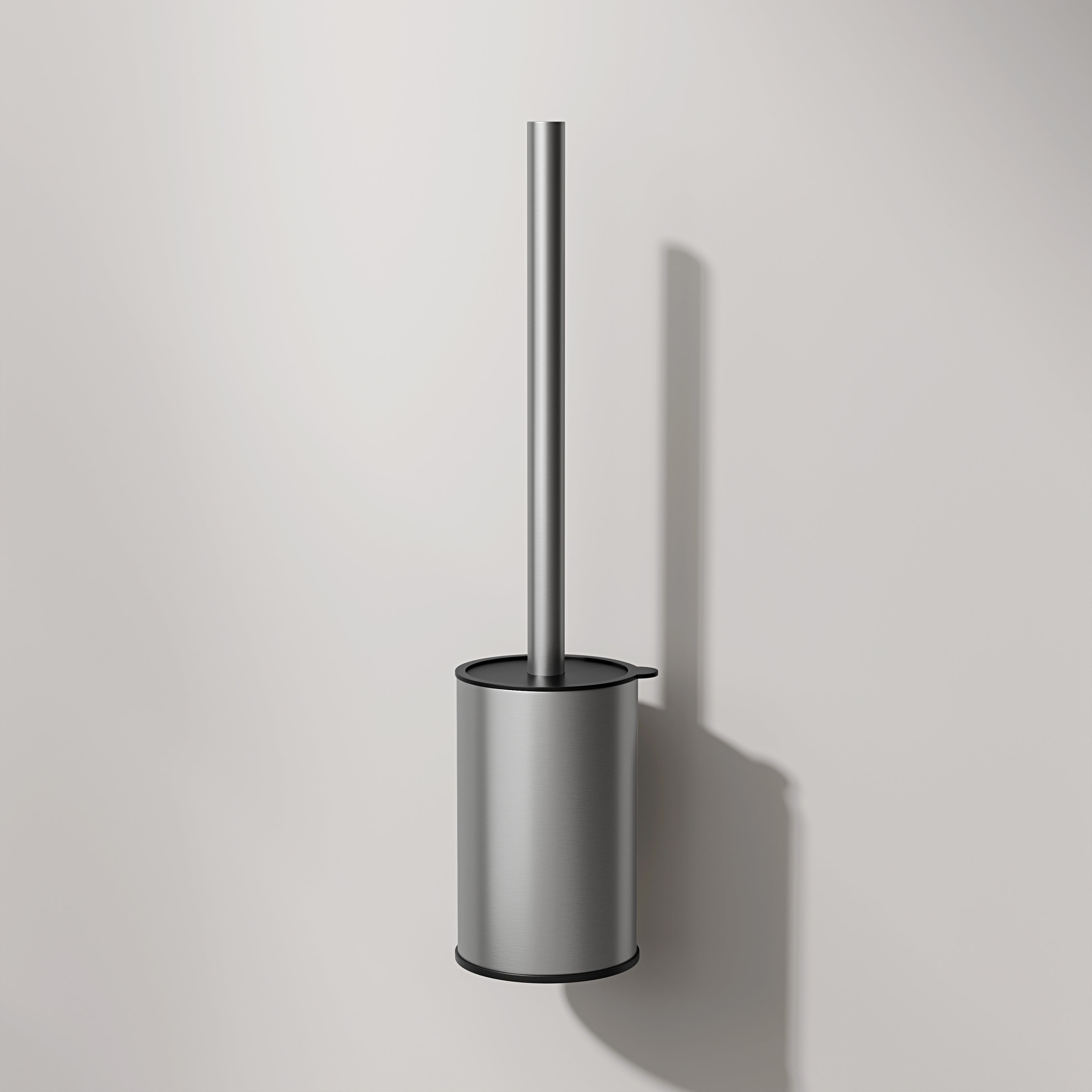 Nuvo Brushed Stainless Wall Mounted Toilet Brush