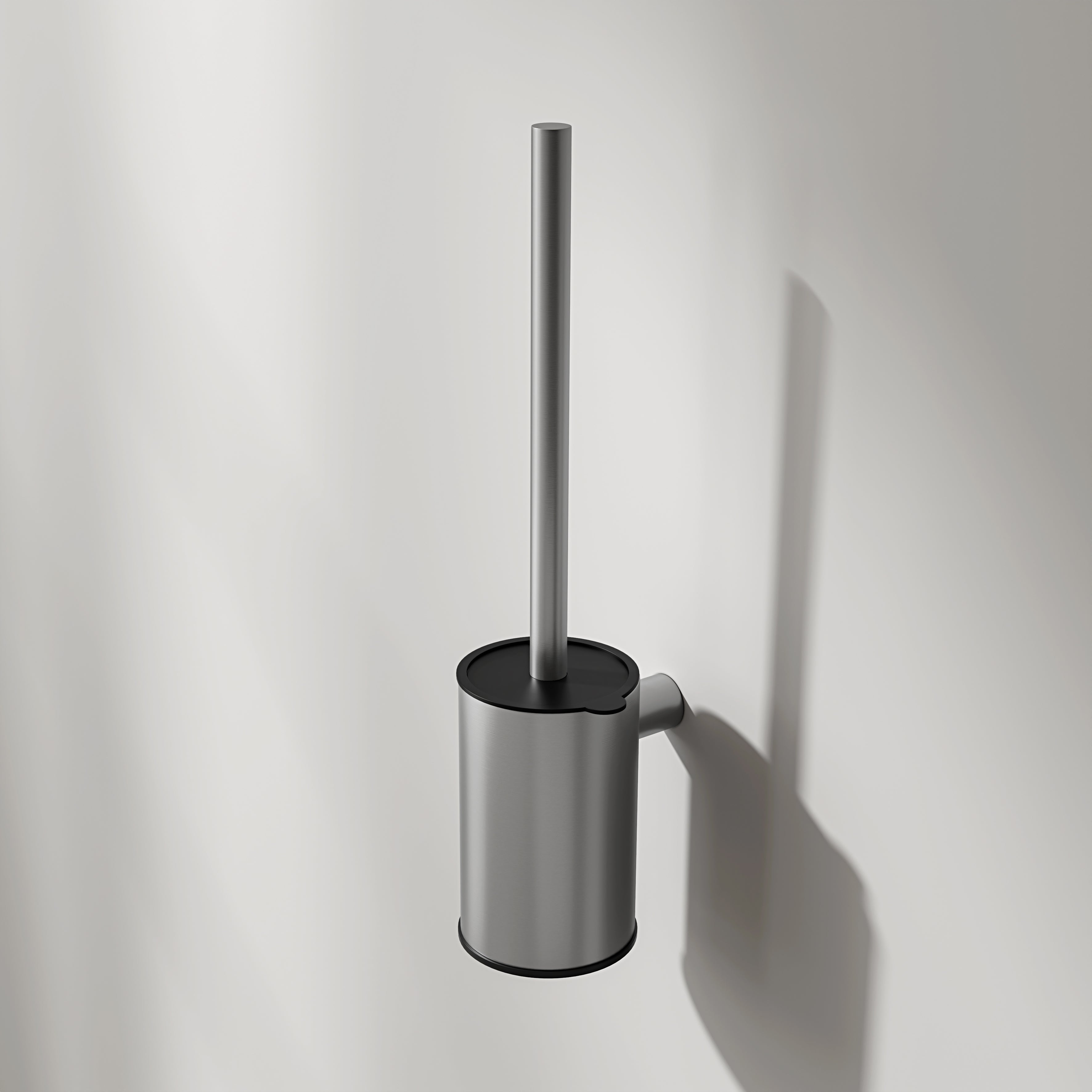Nuvo Brushed Stainless Wall Mounted Toilet Brush