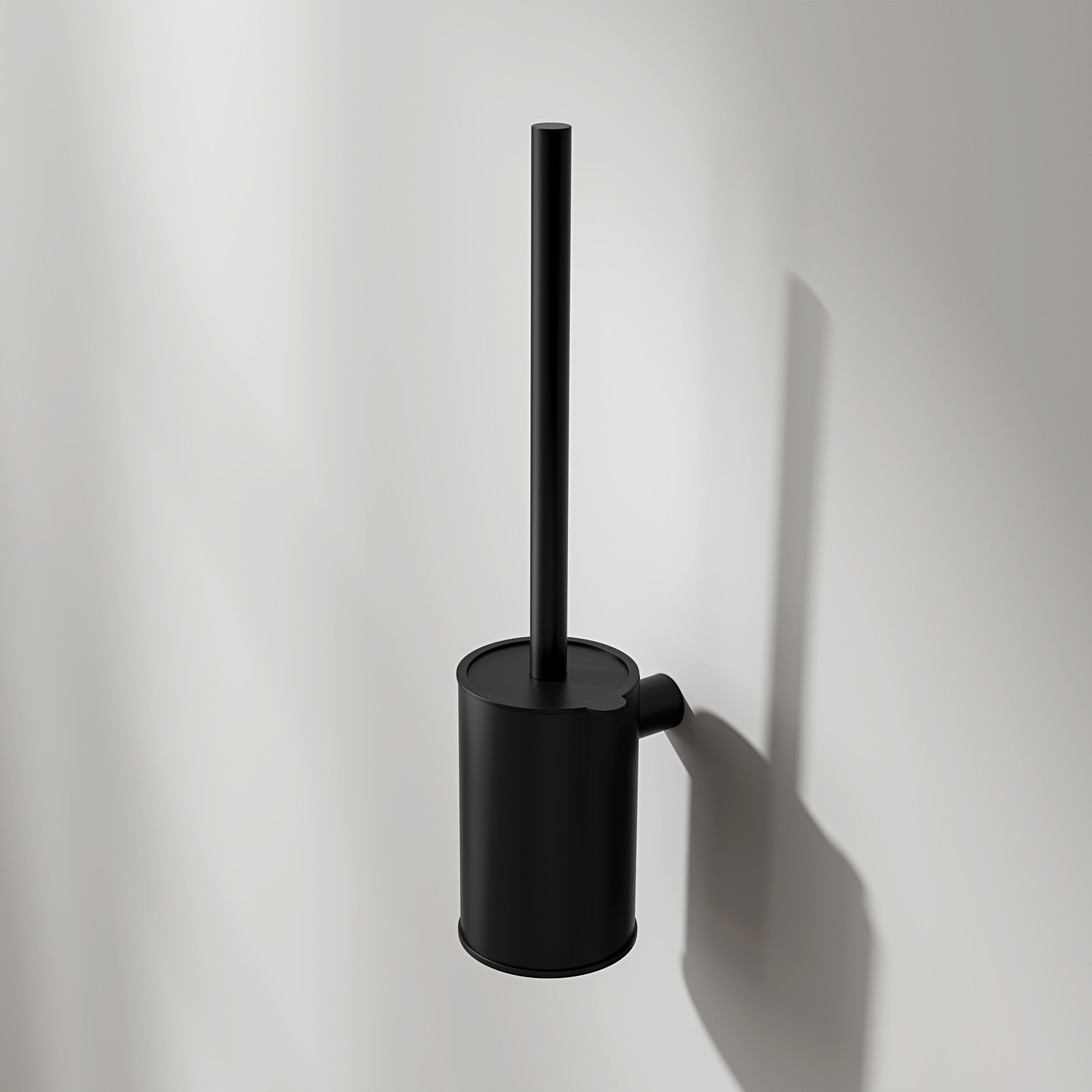 Nuvo Matte Black Wall Mounted Toilet Brush