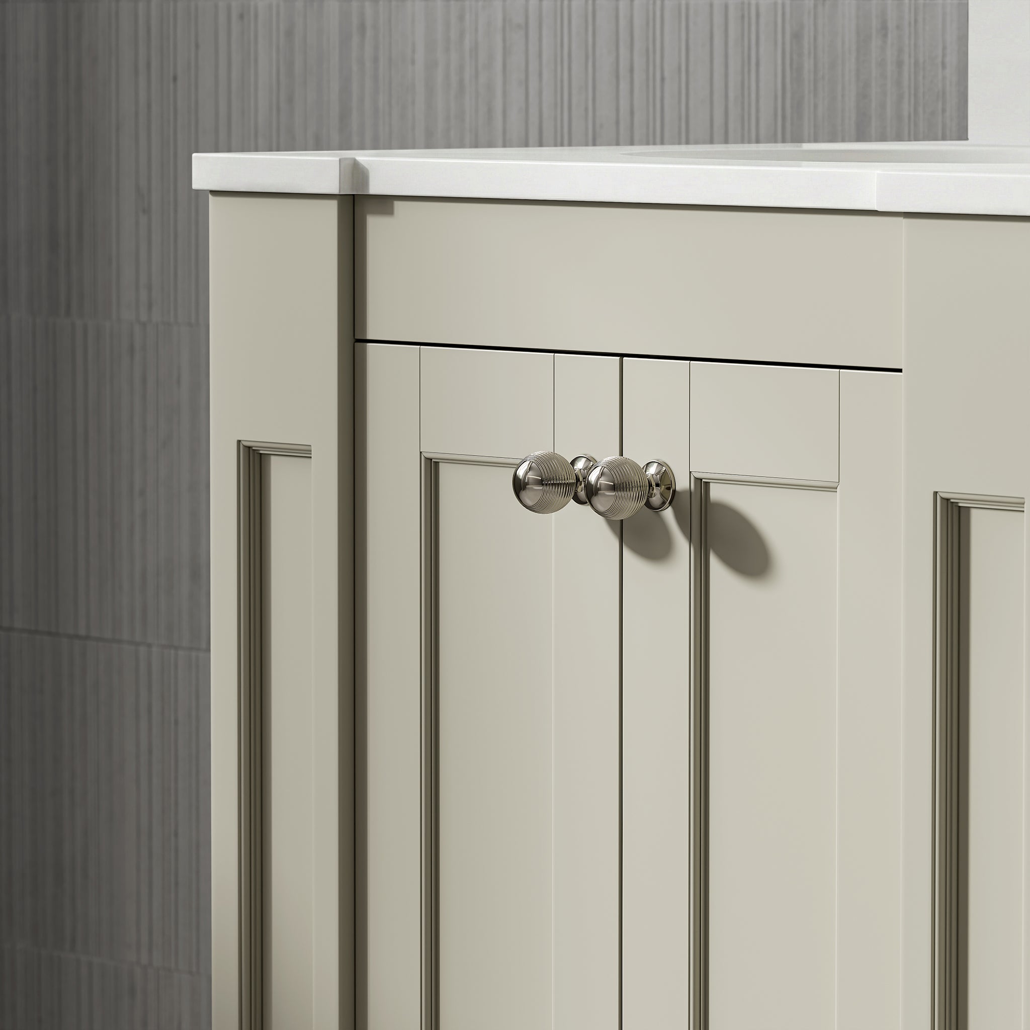 Wentworth Quartz Floorstanding Vanity Unit (Matte Olive) 1000mm