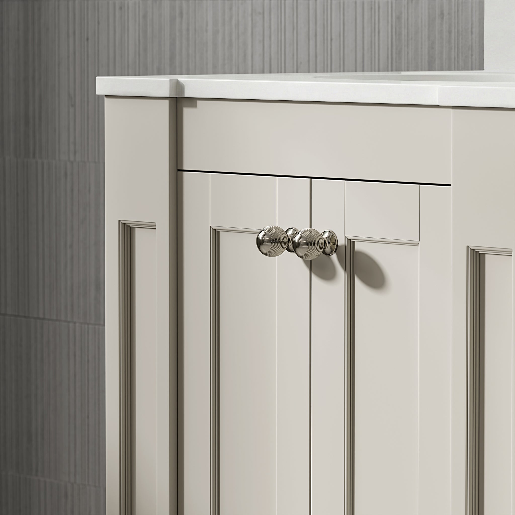 Wentworth Quartz Floorstanding Vanity Unit (Matte Stone) 1000mm