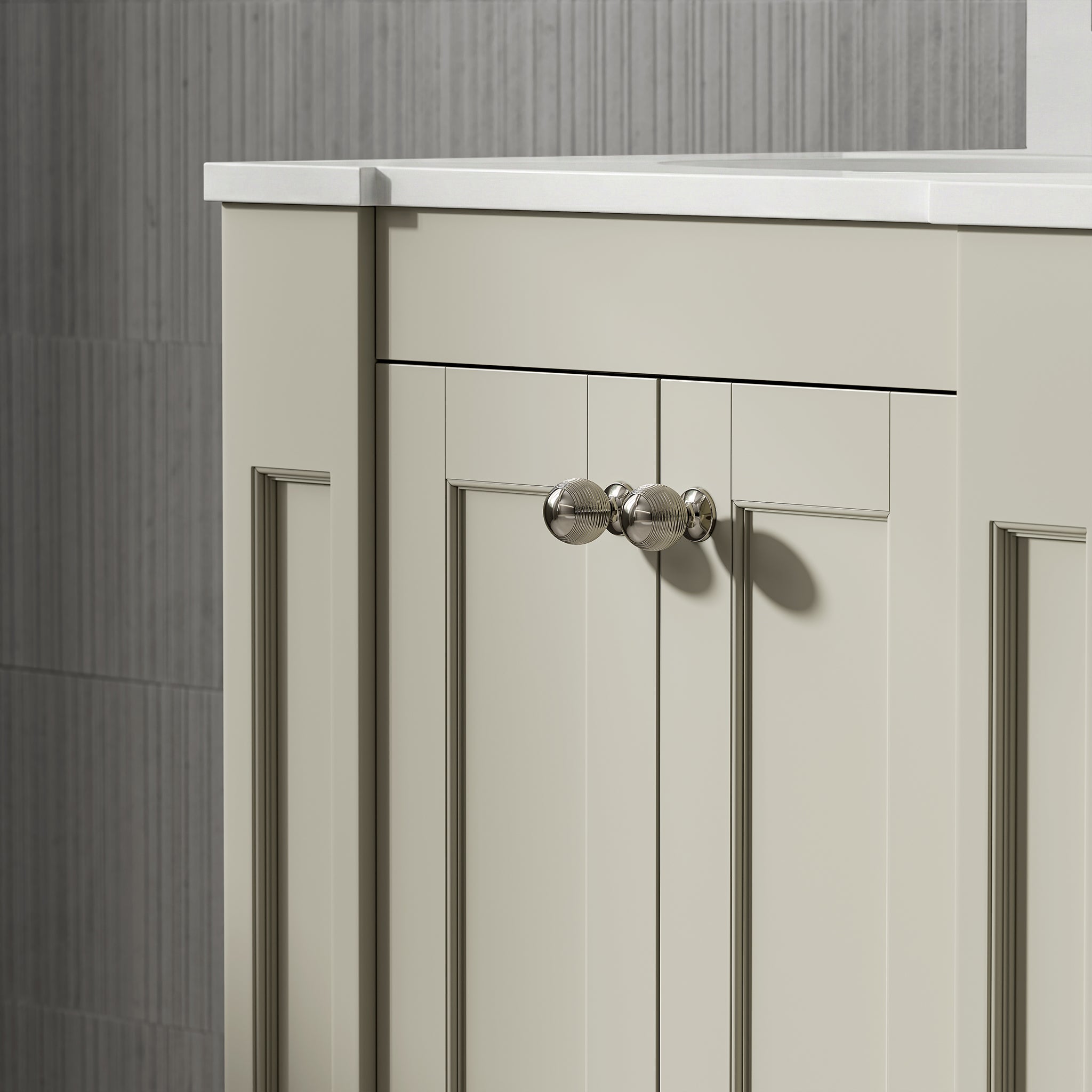 Wentworth Quartz Floorstanding Vanity Unit (Matte Olive) 800mm