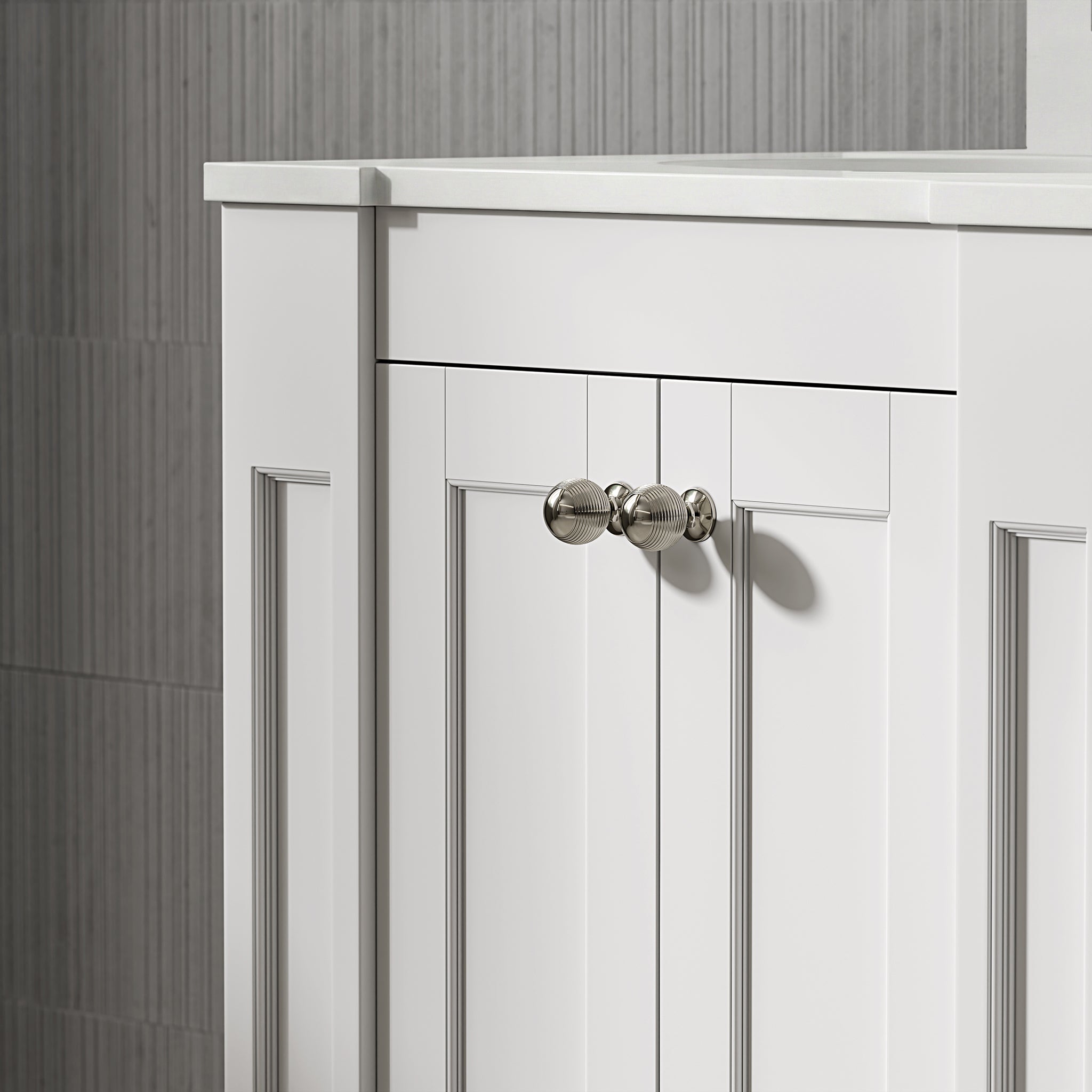 Wentworth Quartz Floorstanding Vanity Unit (Matte White) 800mm