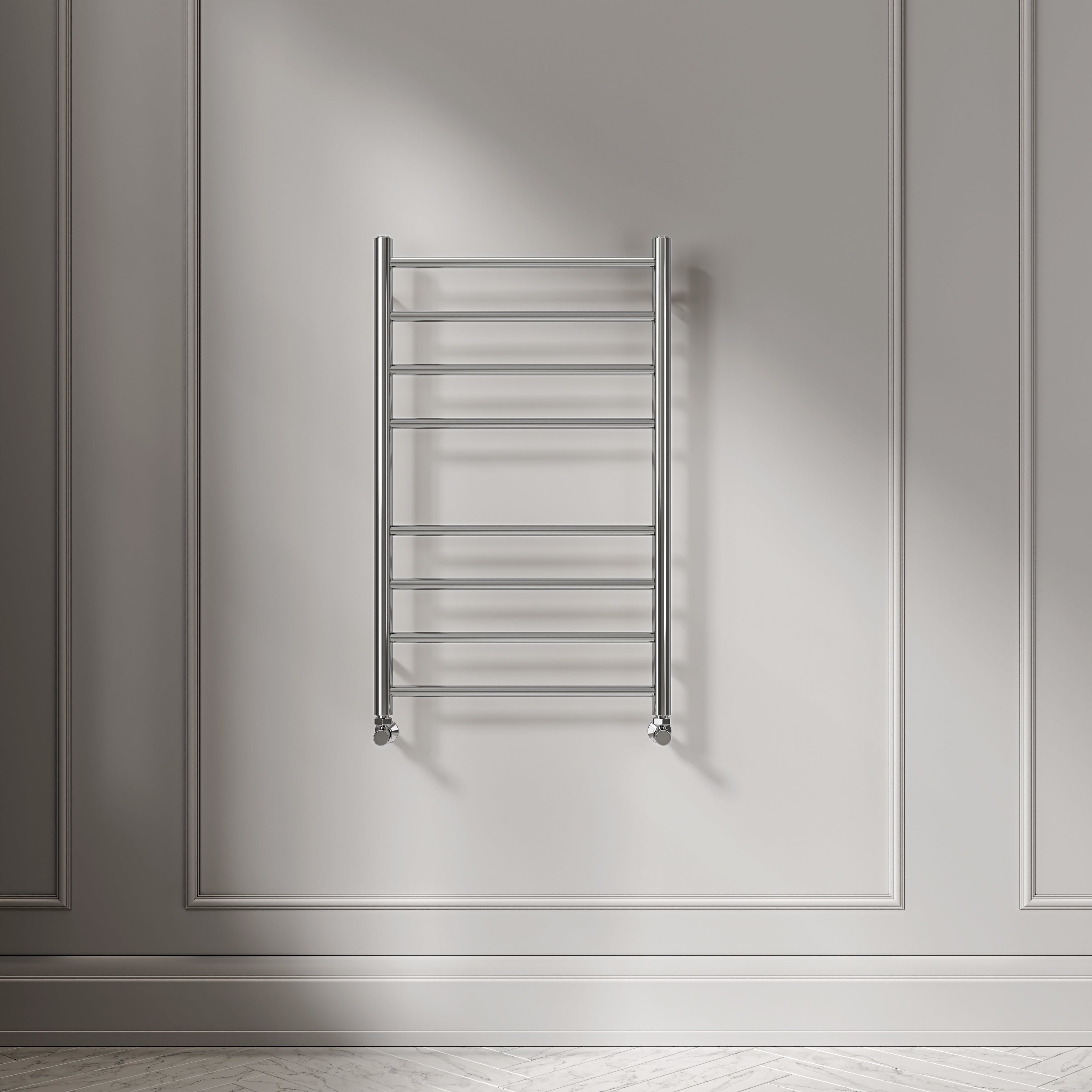 Turin 800mm Chrome Designer Towel Radiator