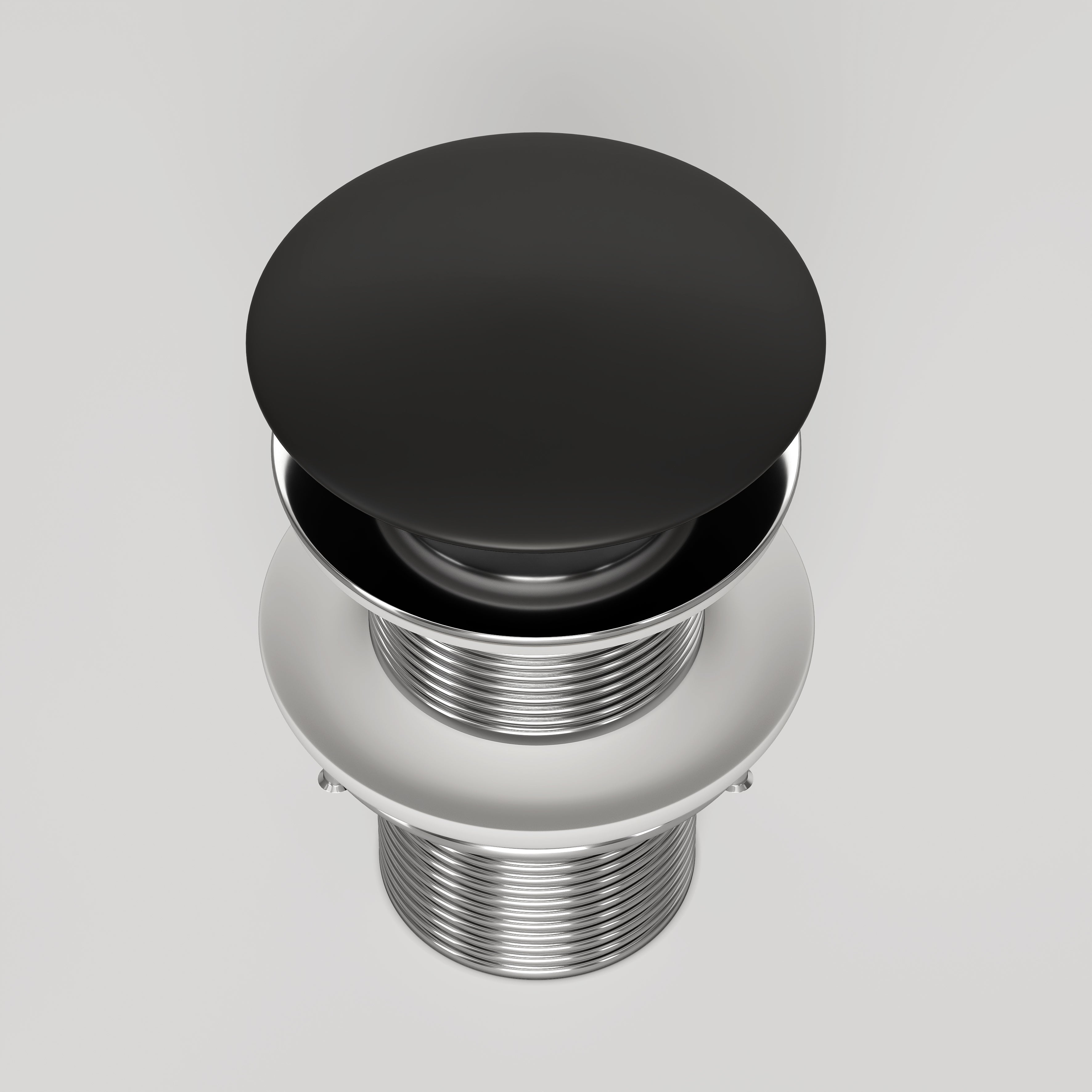 Matte Black Unslotted Click Clack Basin Waste