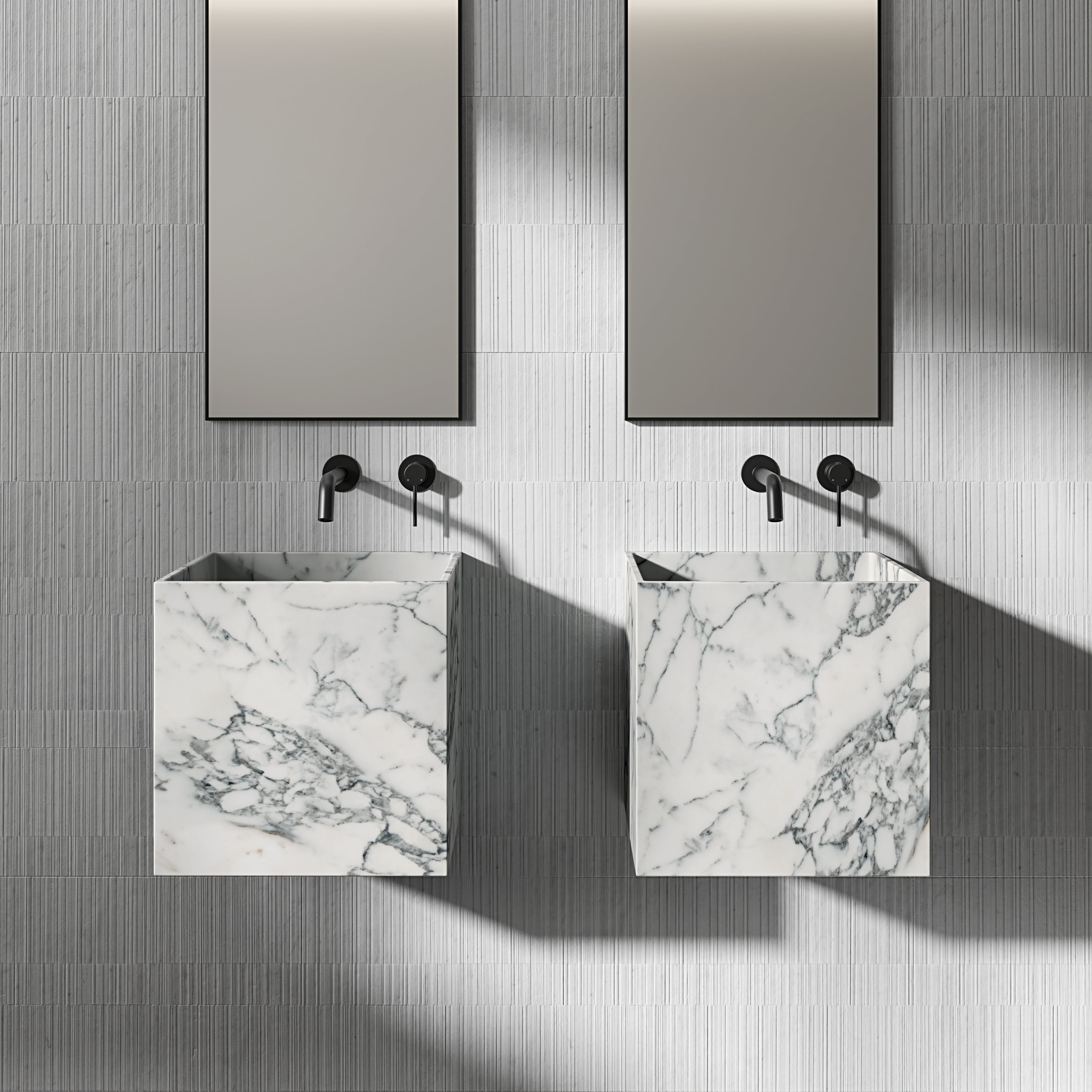 Regina Arabescato Marble Wall Hung Basin 400mm