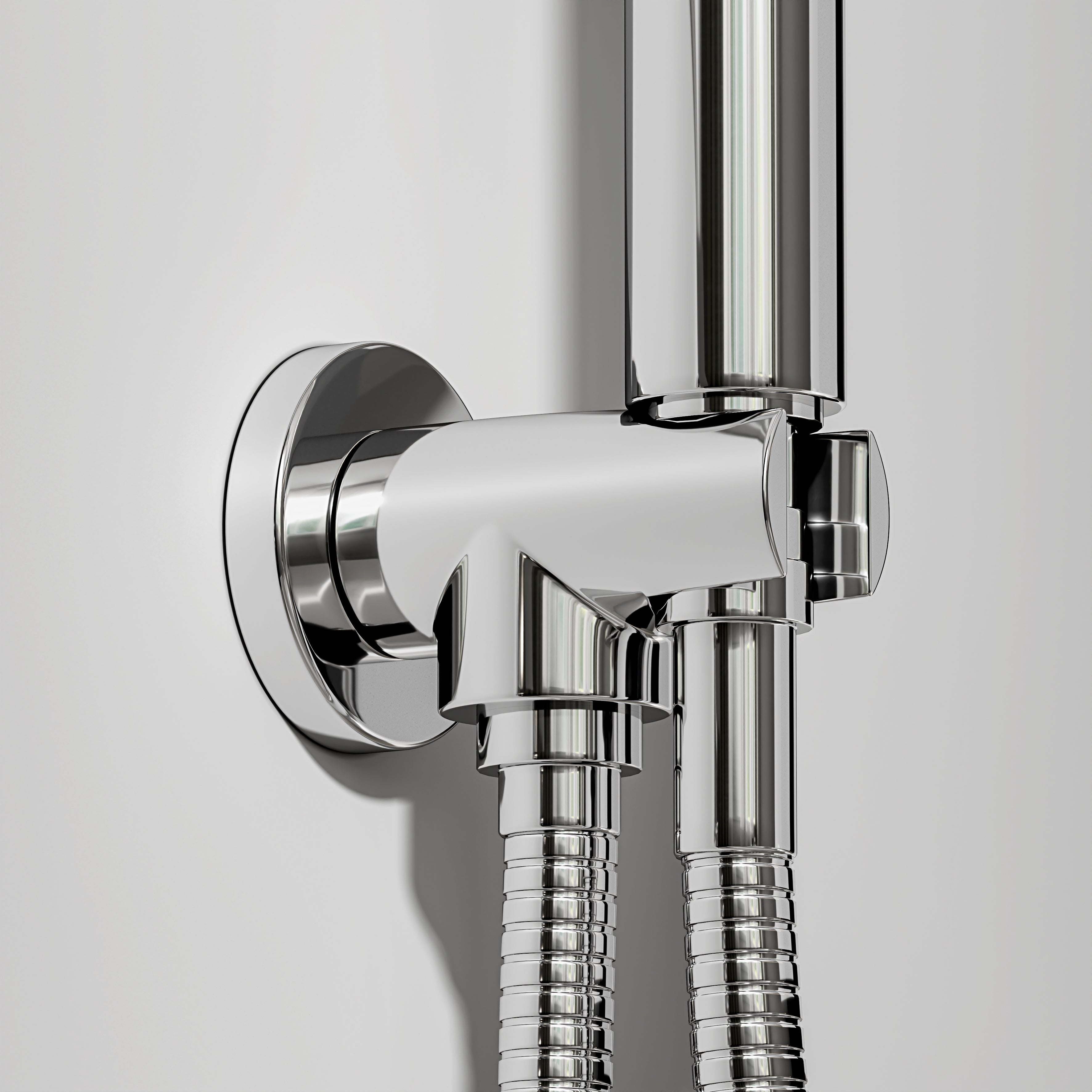 Nuvo Chrome Wall Mounted Bath Shower Mixer Tap