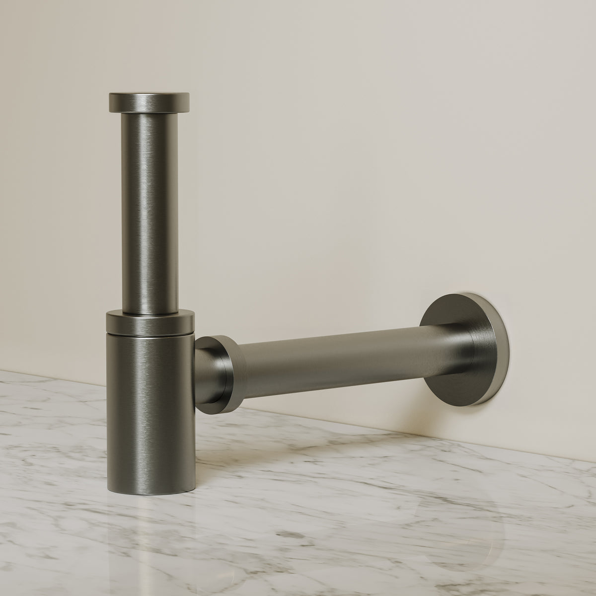Alder Brushed Gunmetal Bottle Trap
