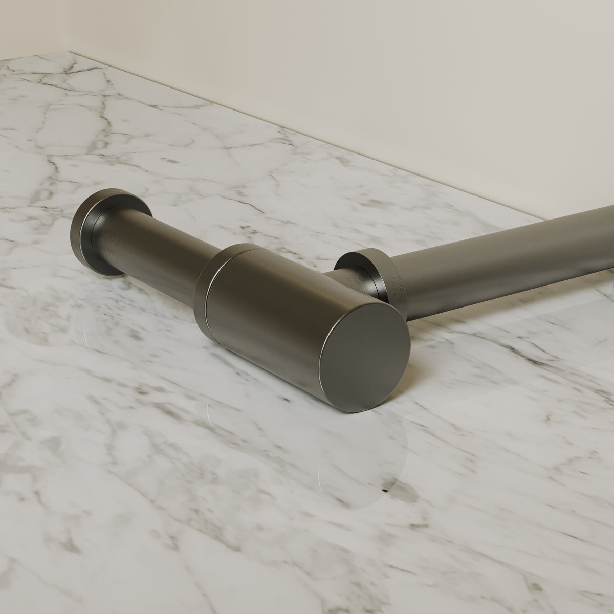 Alder Brushed Gunmetal Bottle Trap