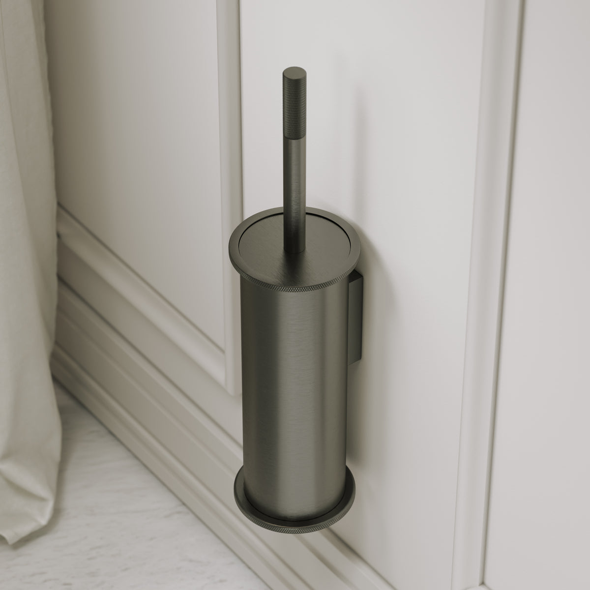 Alder Brushed Gunmetal Wall Mounted Toilet Brush